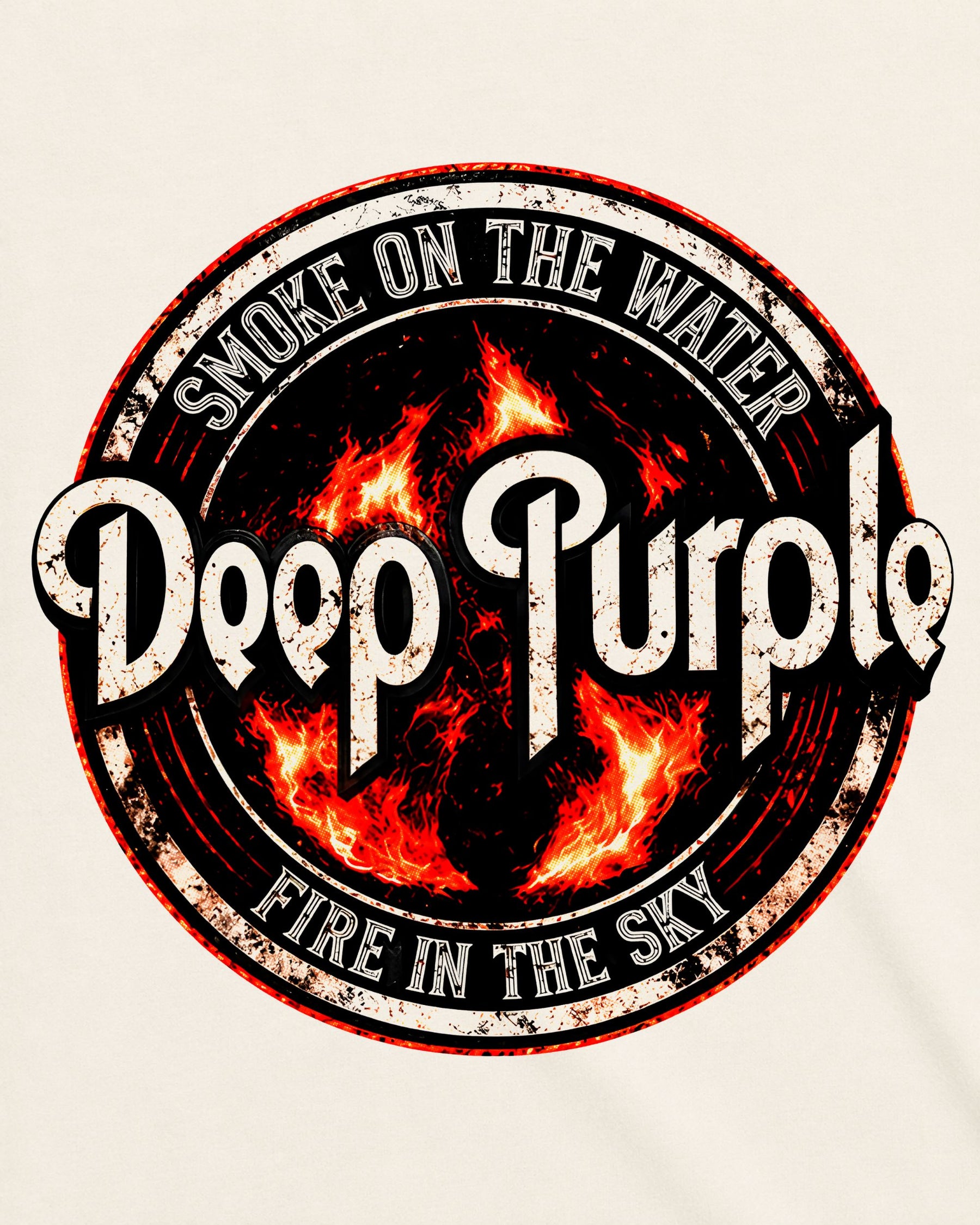 Camiseta Off-White Deep Purple – Smoke on the Water