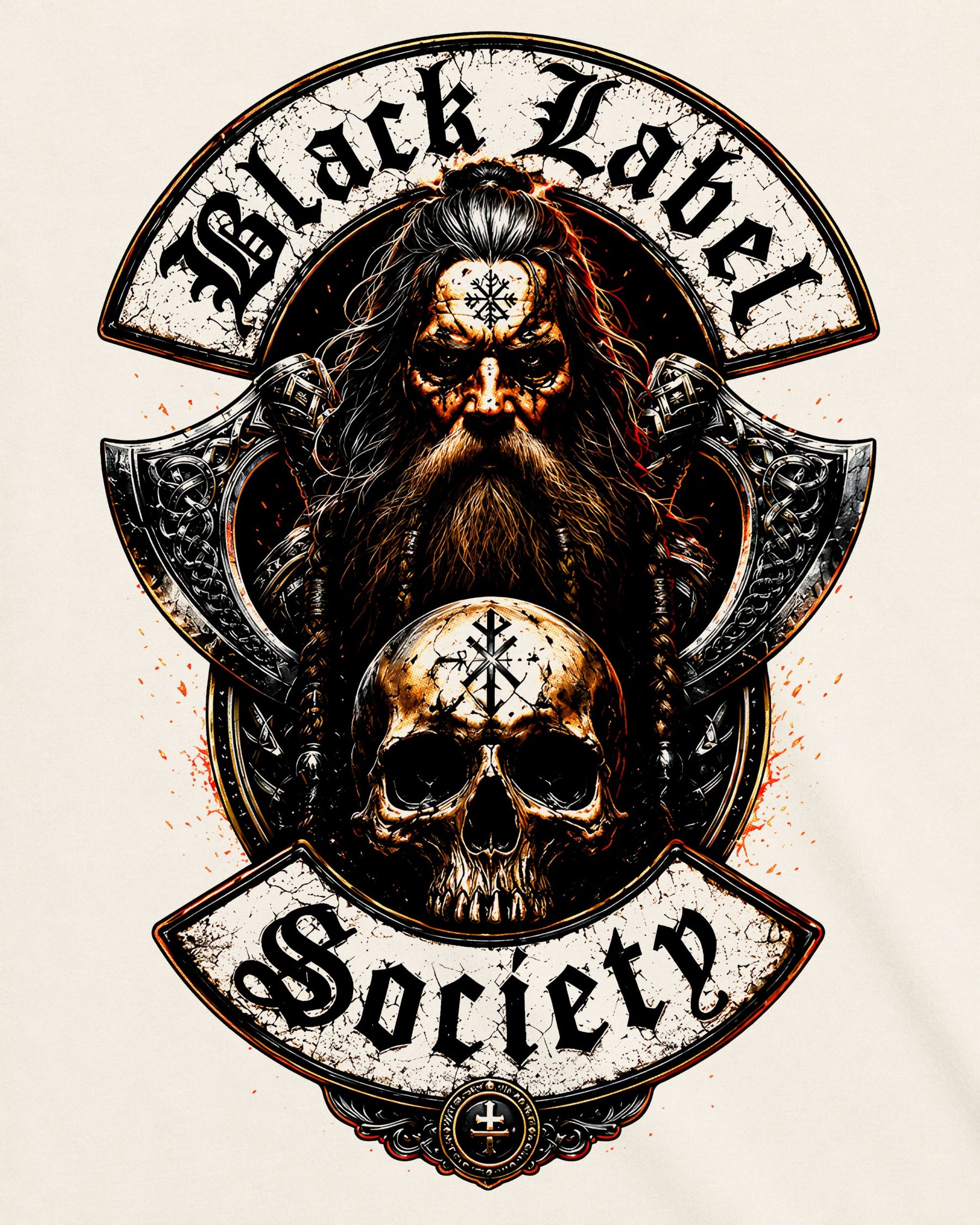 Camiseta Off-White Black Label Society – Viking