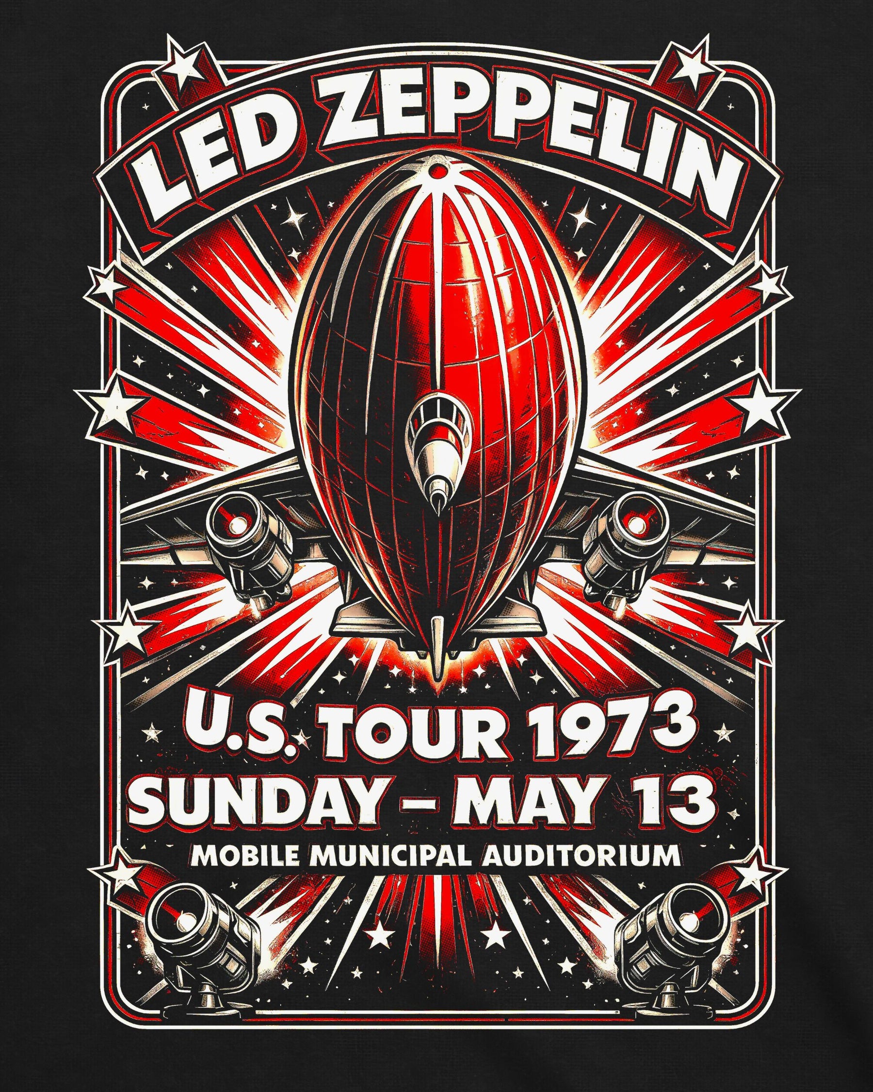 Camiseta Led Zeppelin – U.S. Tour 1973