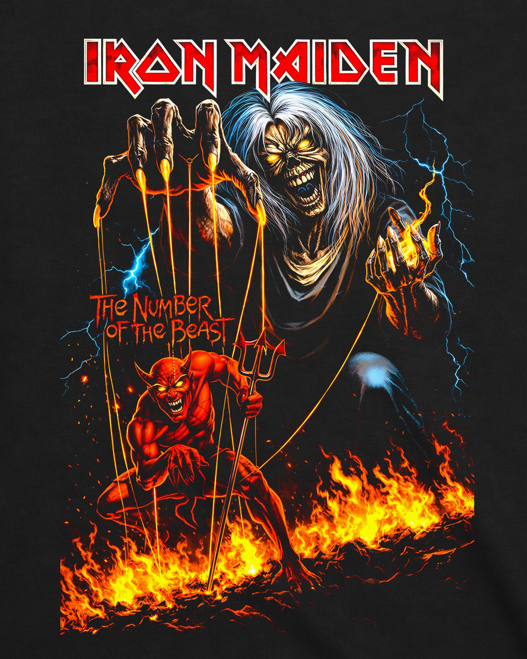 Camiseta Iron Maiden – The Number of the Beast – Marionete