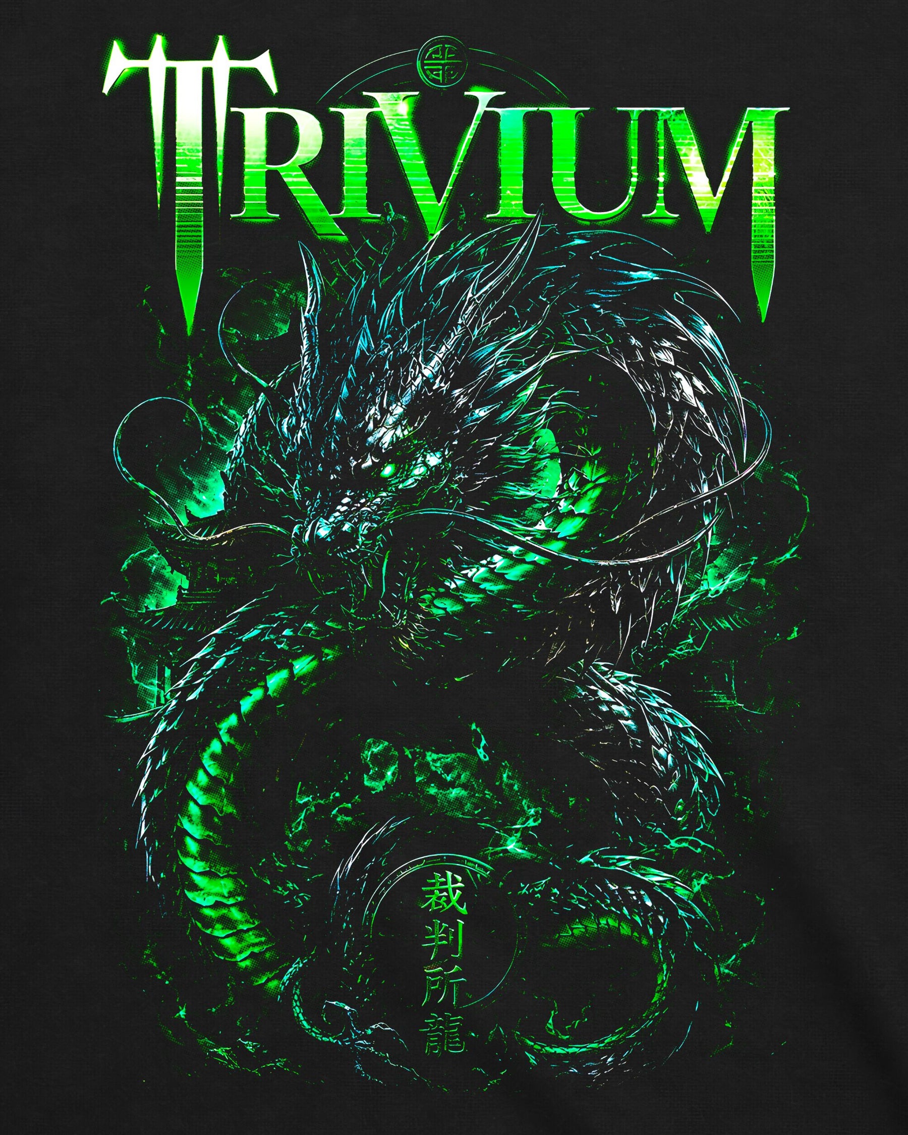 Camiseta Trivium – Emerald Dragon