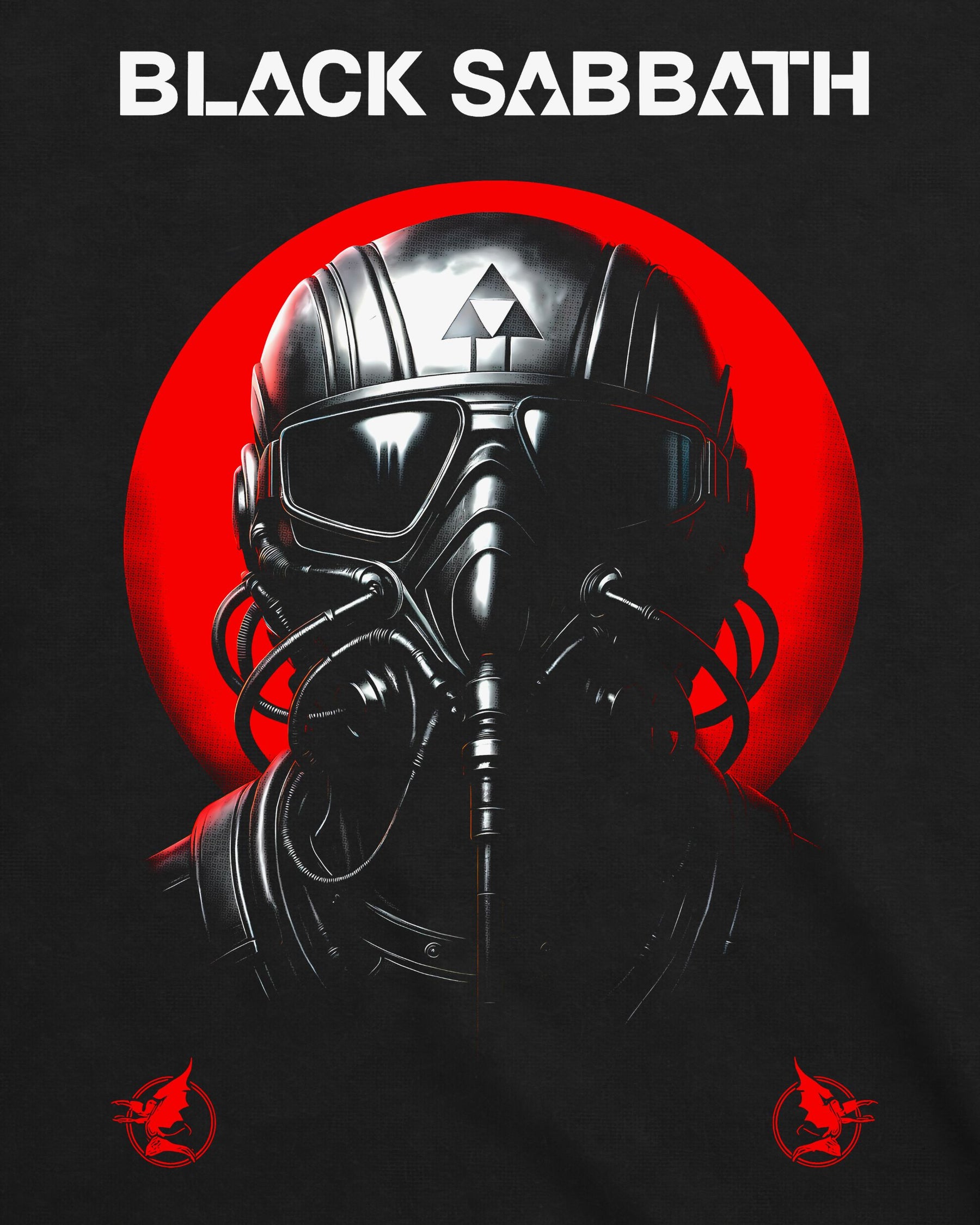 Camiseta Black Sabbath – Never Say Die – Gas Mask