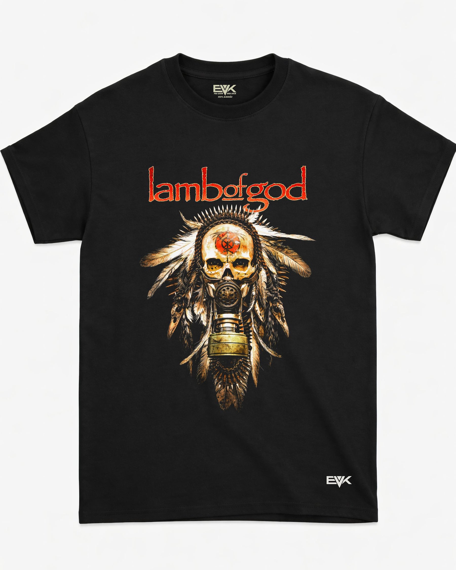 Camiseta Lamb of God - Native Skull