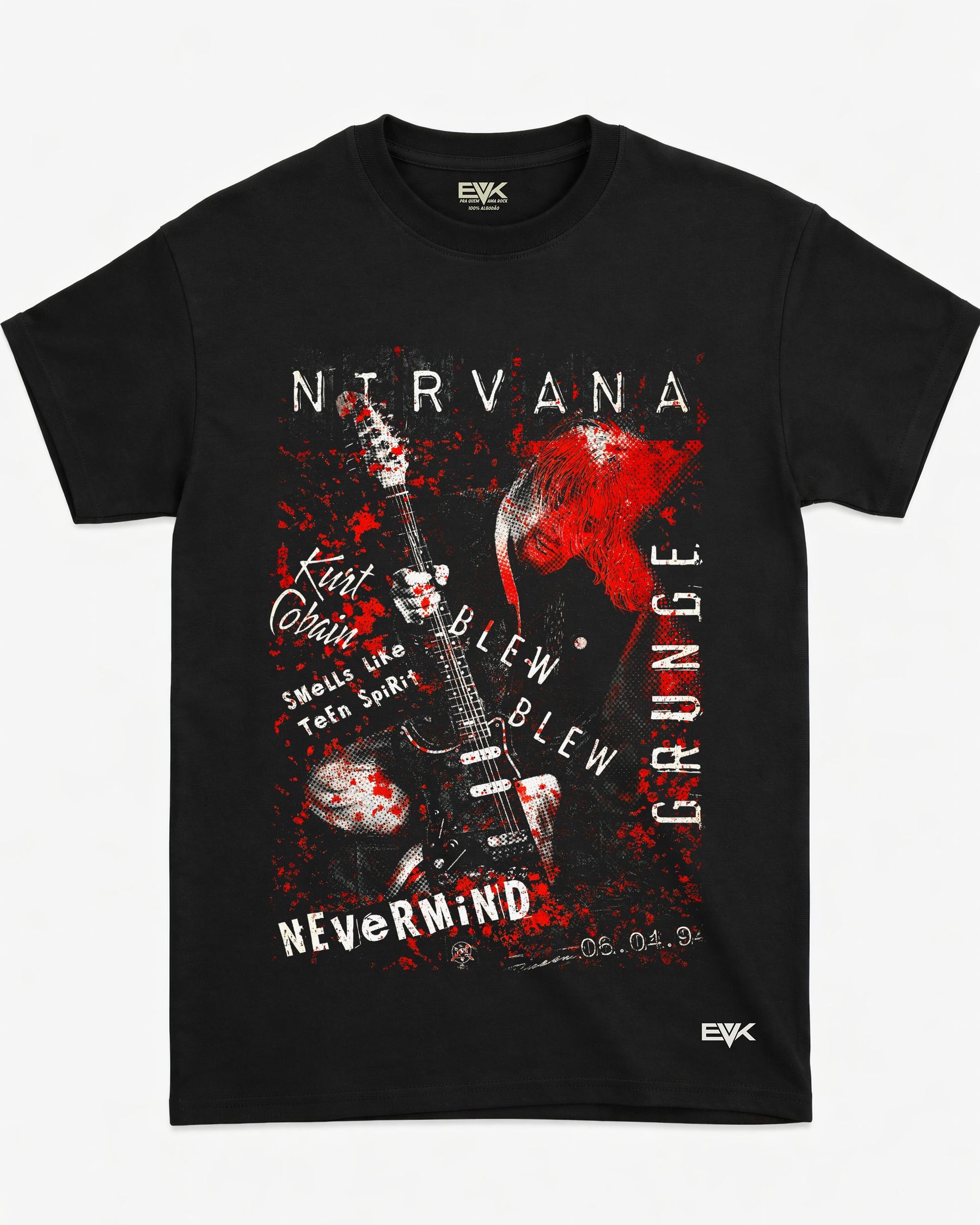 Camiseta Nirvana – Art Grunge – Nevermind