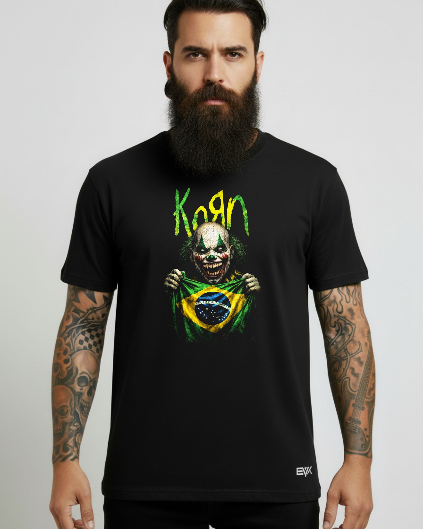 Camiseta Korn – Palhaço Brasileiro