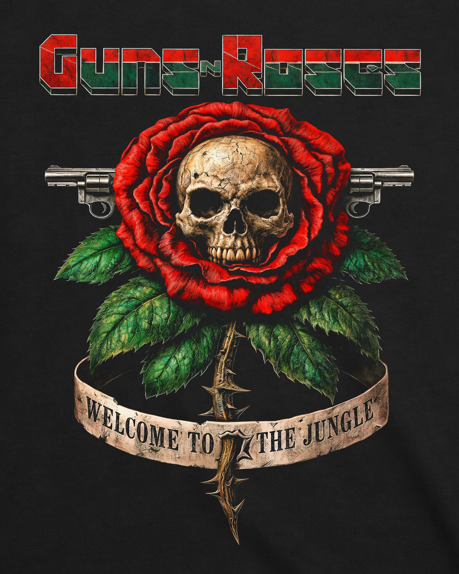 Camiseta Guns N’ Roses – Welcome to the Jungle – Planta Carnívora