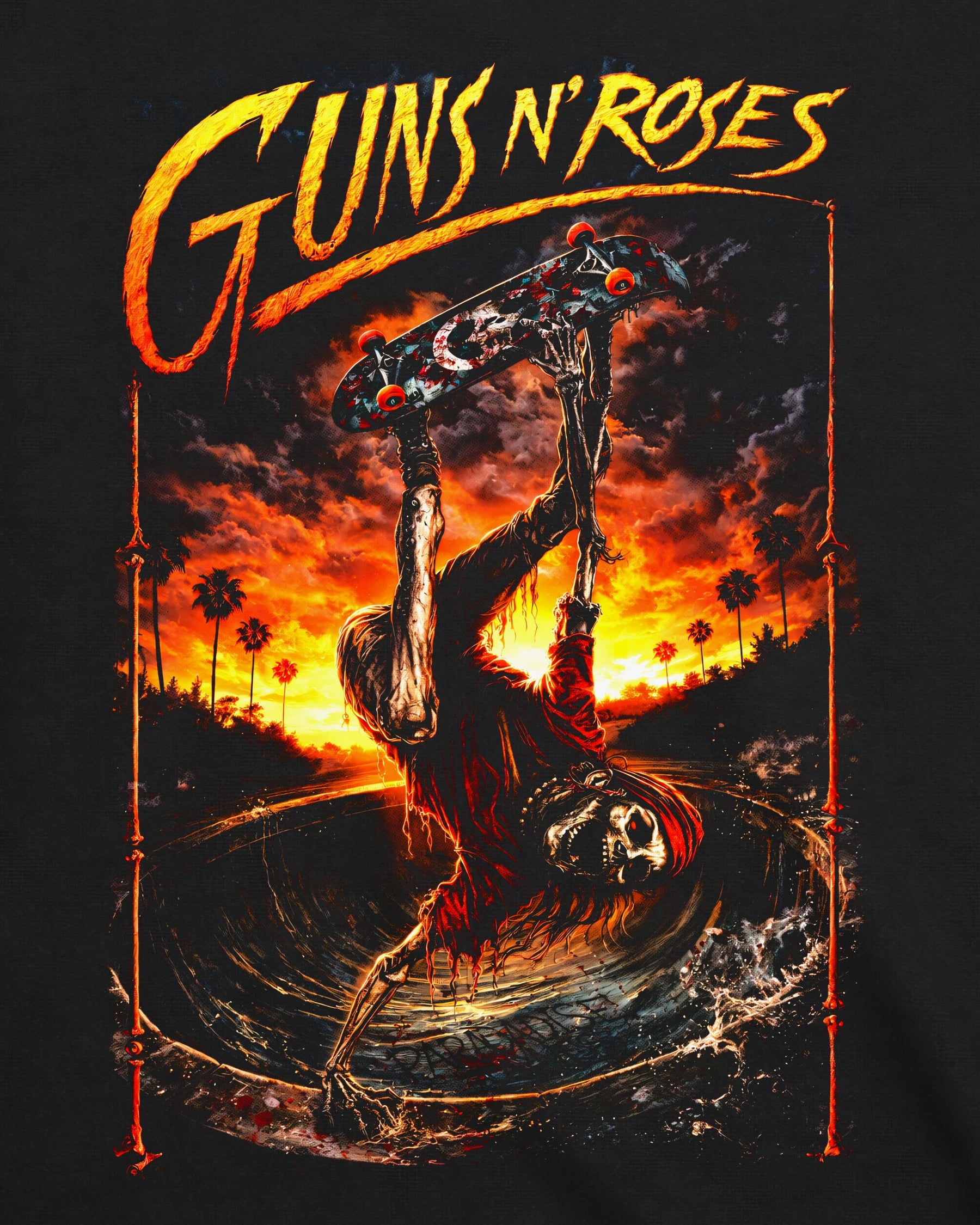 Camiseta Guns N’ Roses – Skater