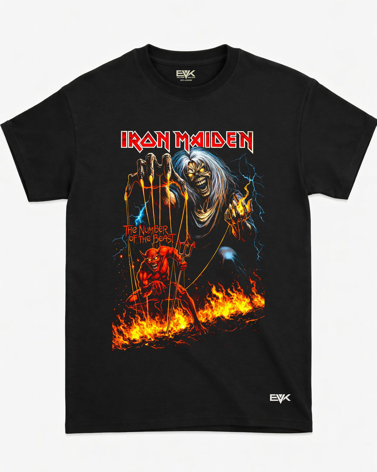 Camiseta Iron Maiden – The Number of the Beast – Marionete