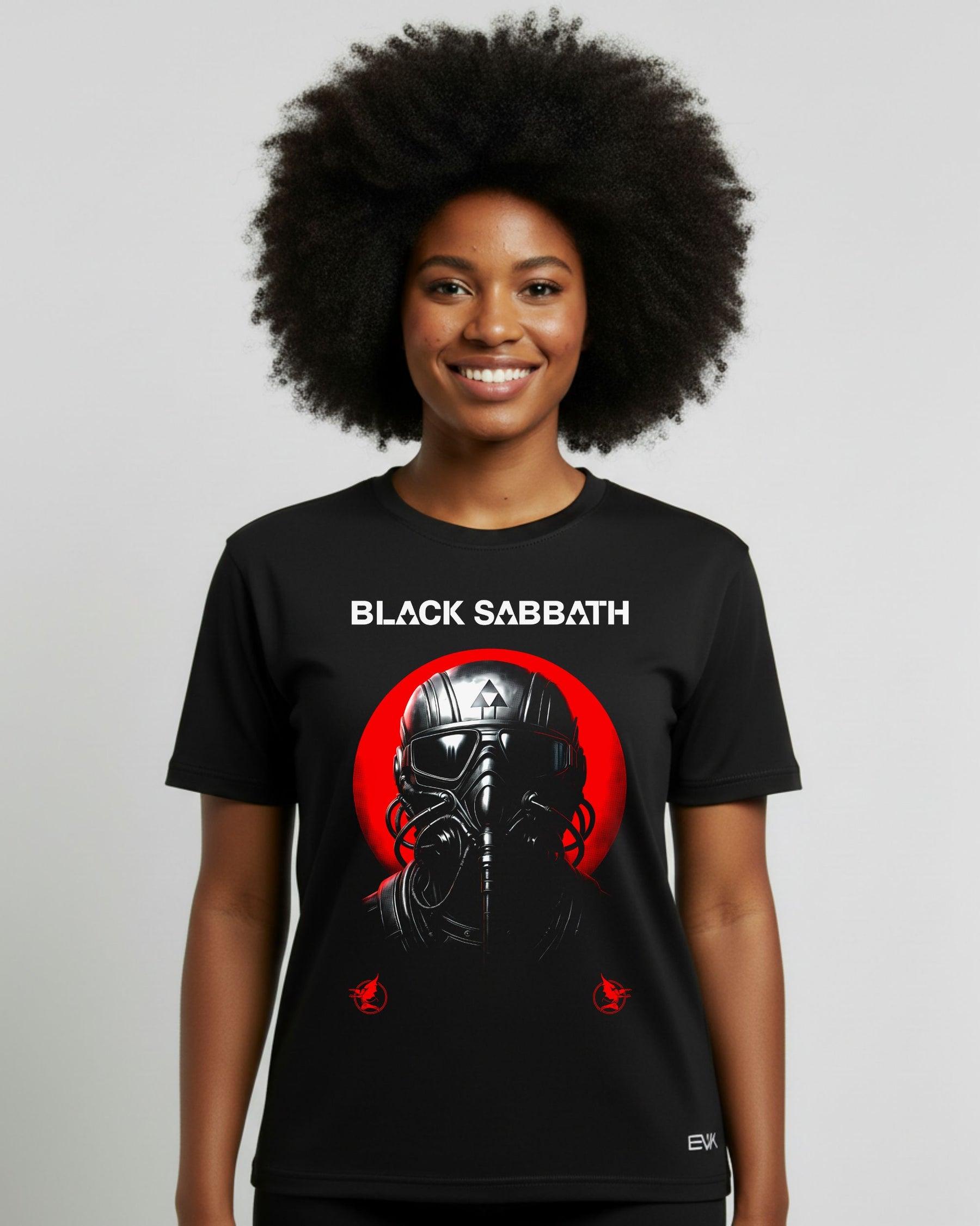 Camiseta Black Sabbath – Never Say Die – Gas Mask