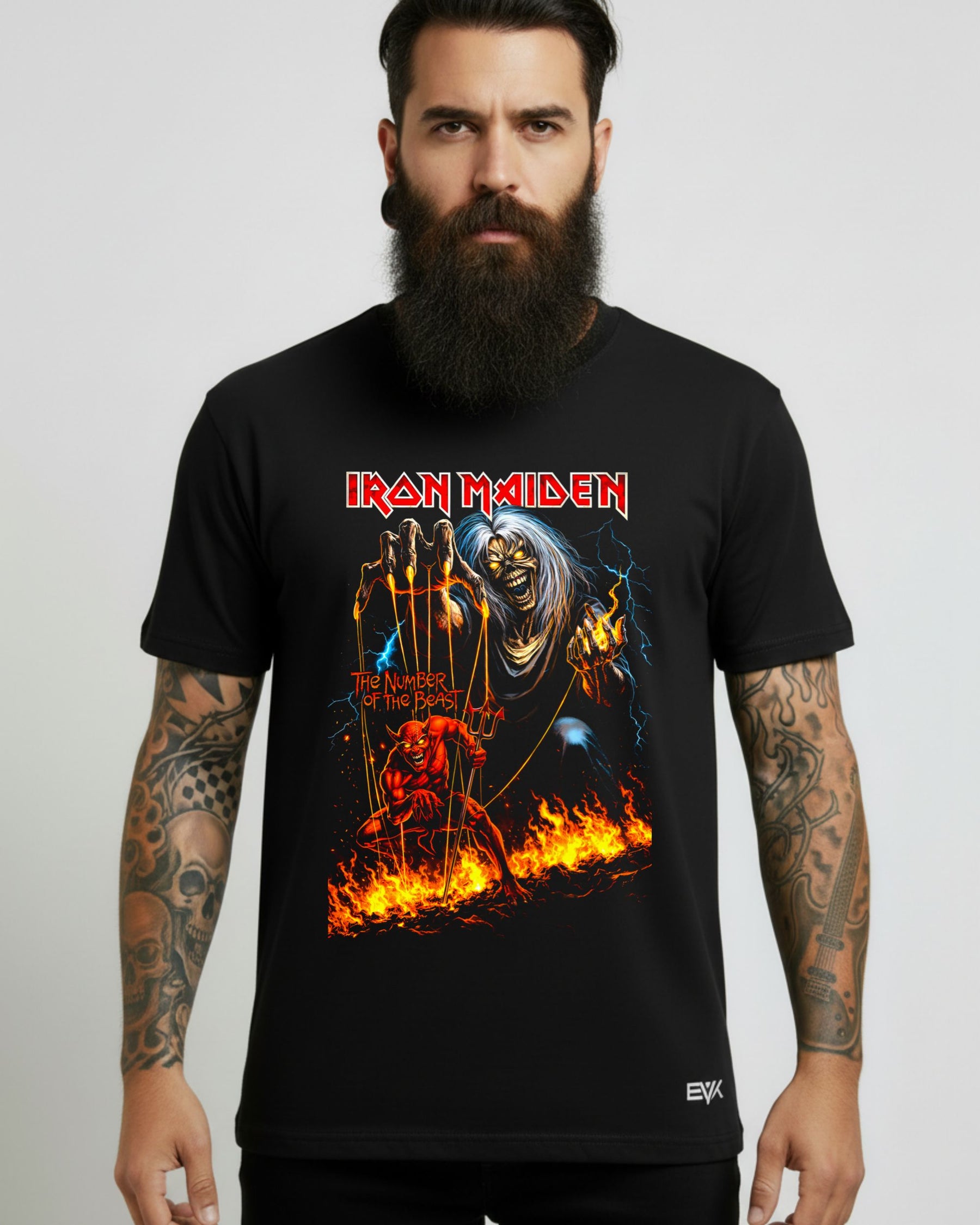Camiseta Iron Maiden – The Number of the Beast – Marionete