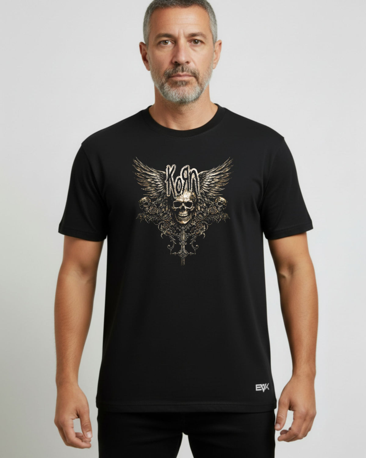 Camiseta Korn – Skull Emblem