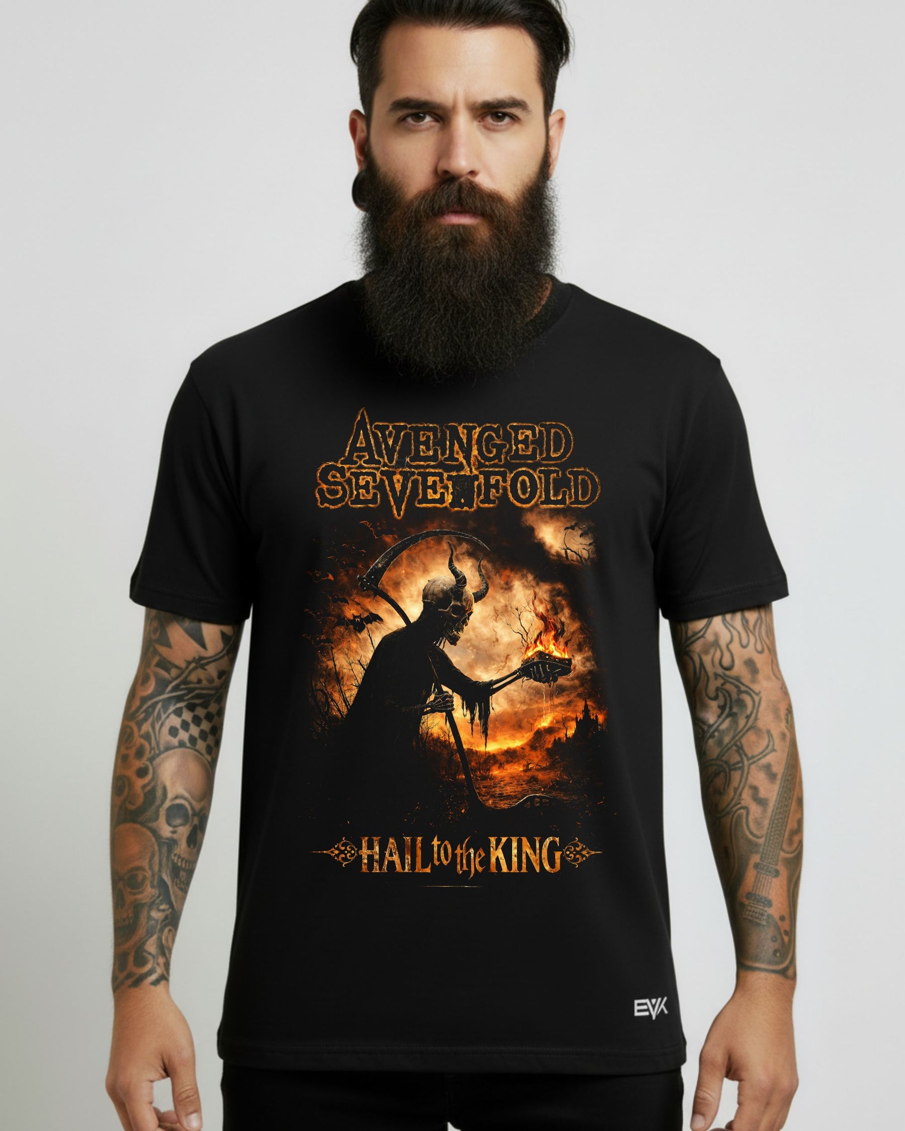 Camiseta Avenged Sevenfold – Hail To The King - Fogo
