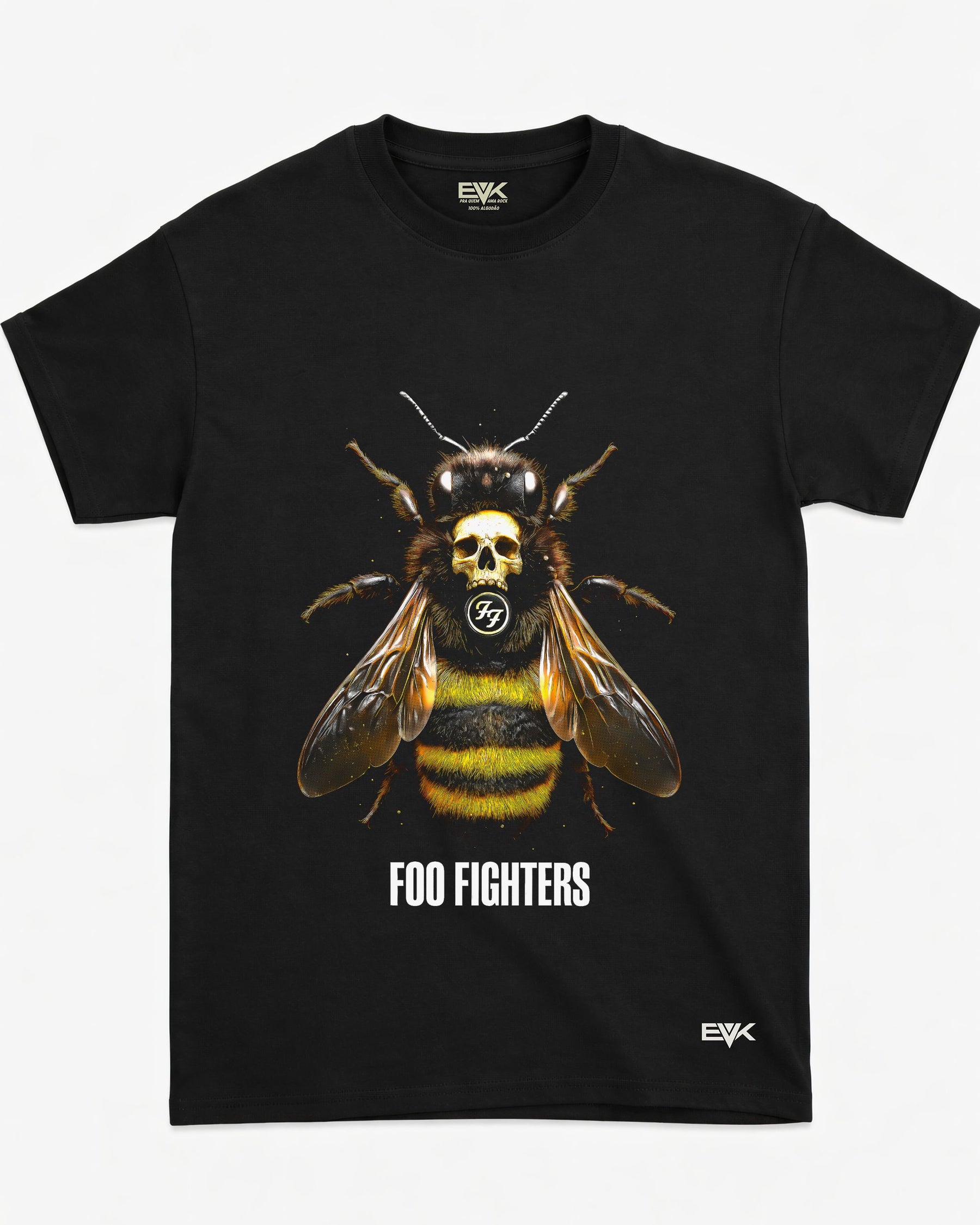 Camiseta Foo Fighters – Bumblebee Skull Poster
