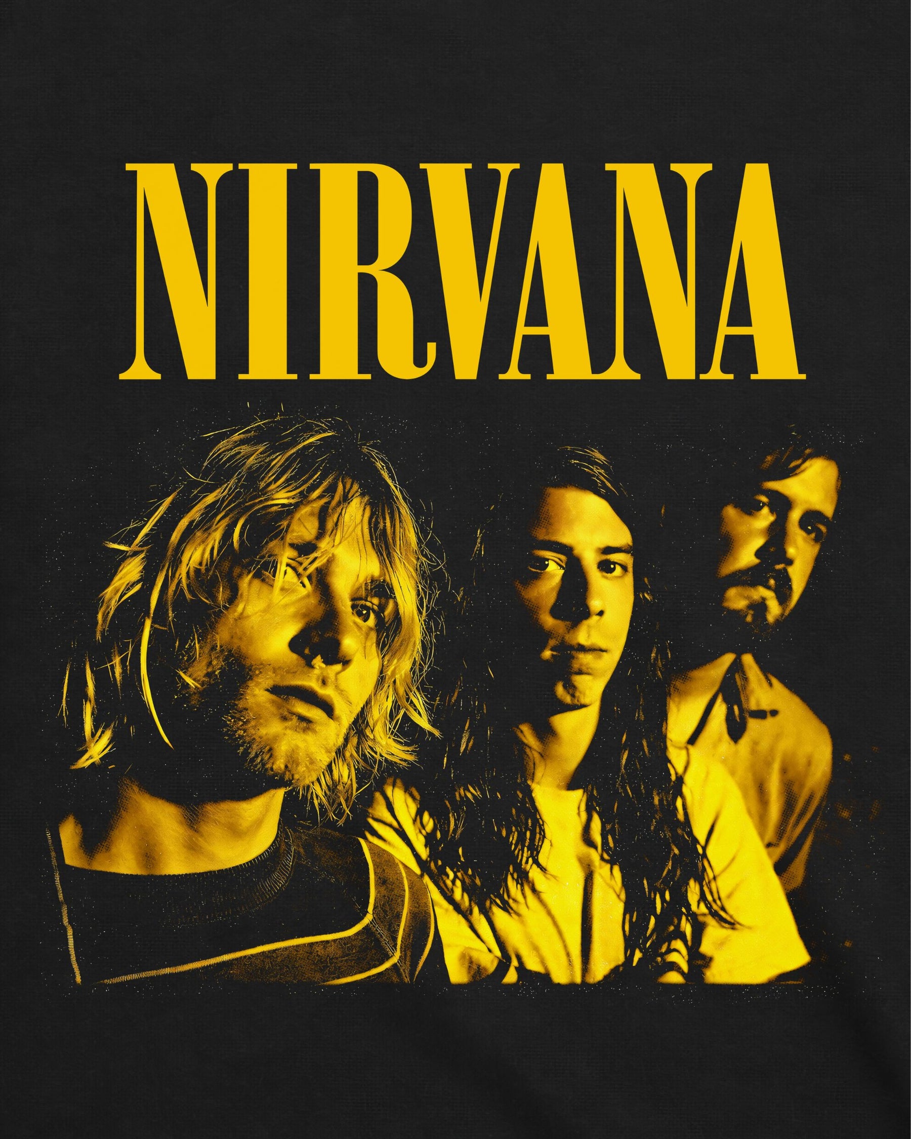 Camiseta Nirvana – Formação Kurt · Dave · Krist