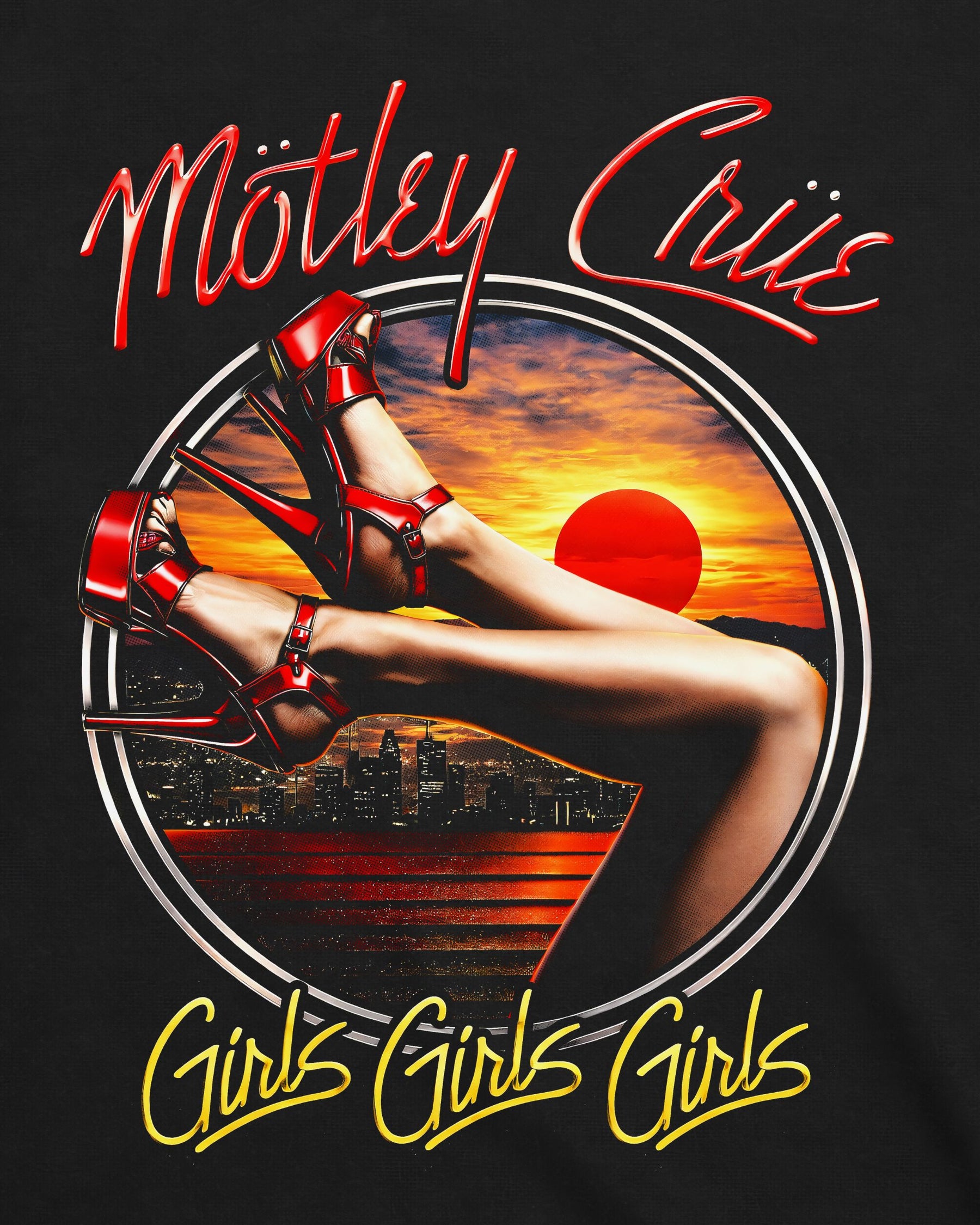 Camiseta Mötley Crüe – Girls Girls Girls
