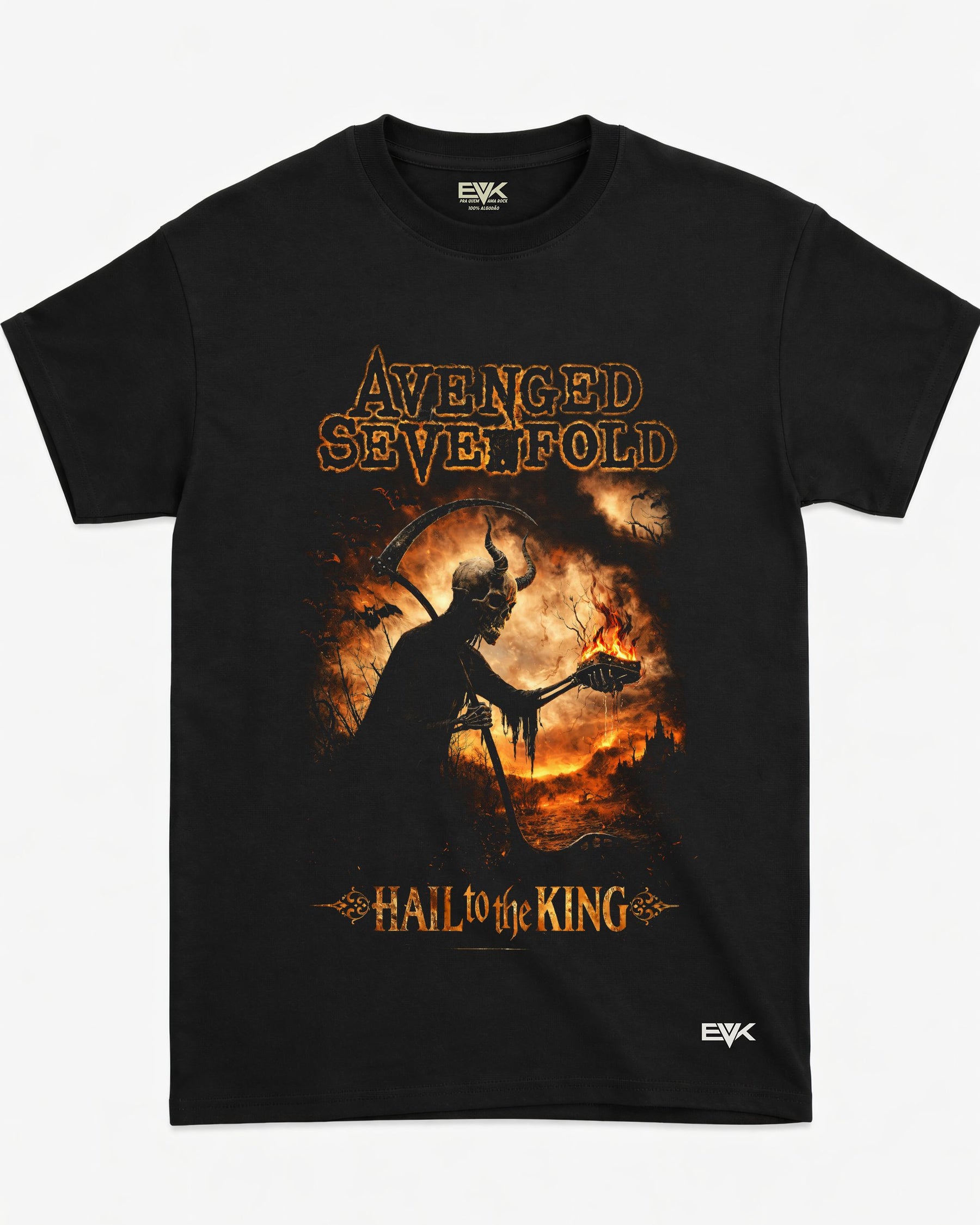 Camiseta Avenged Sevenfold – Hail To The King - Fogo