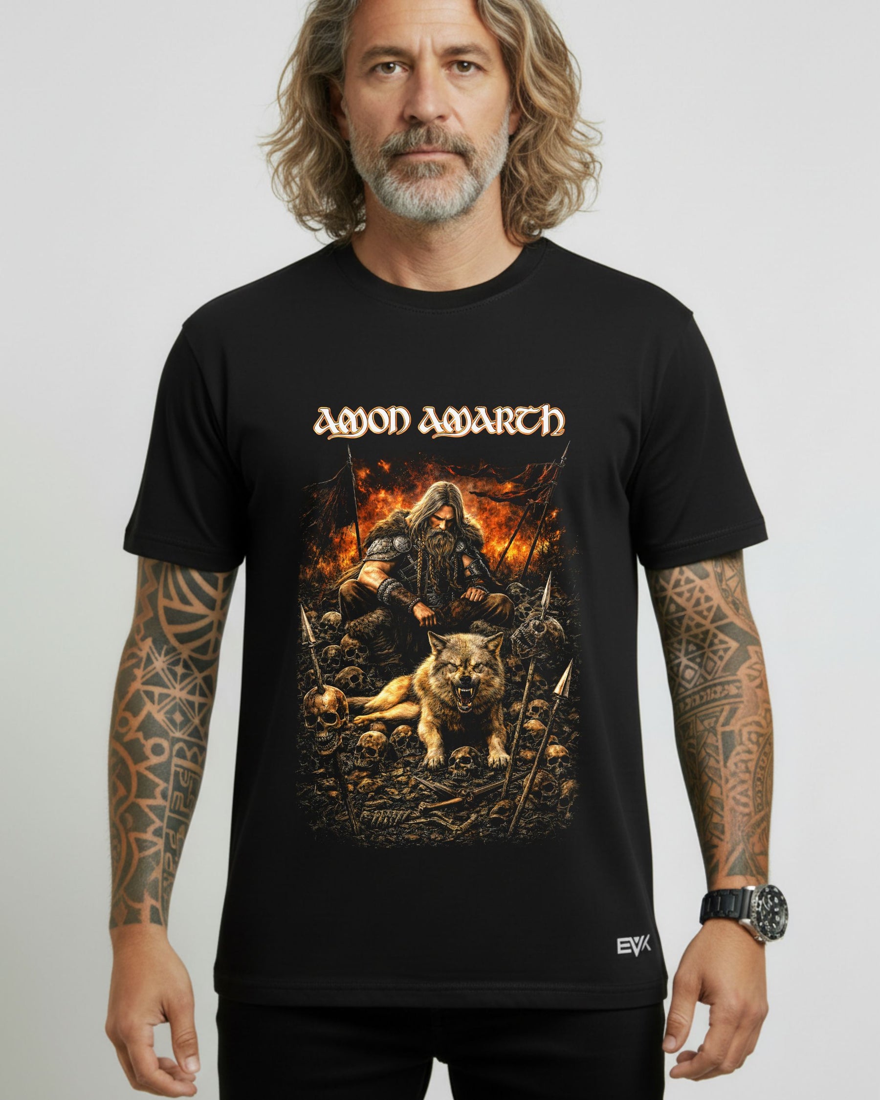 Camiseta Amon Amarth – Thor with Wolf