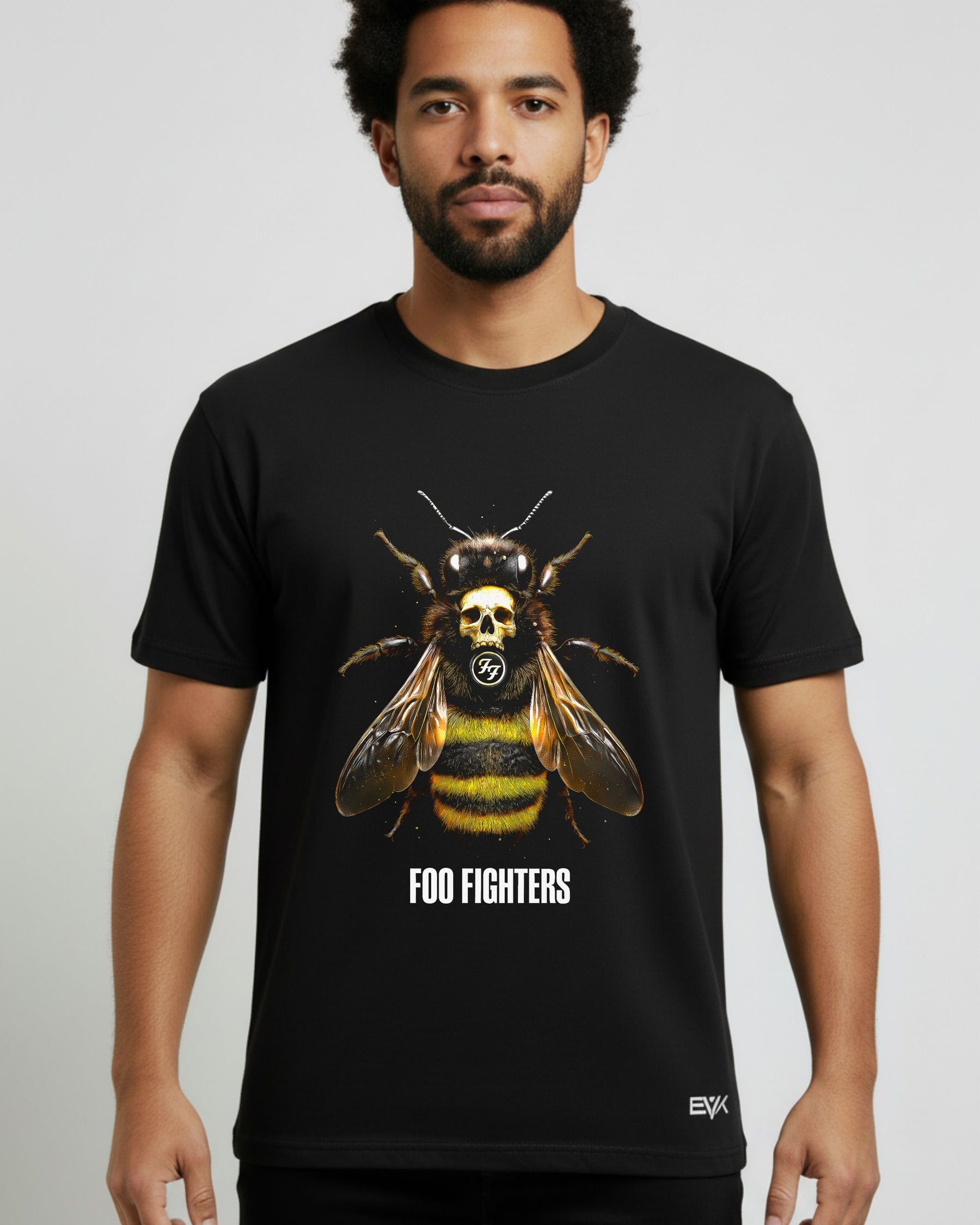 Camiseta Foo Fighters – Bumblebee Skull Poster