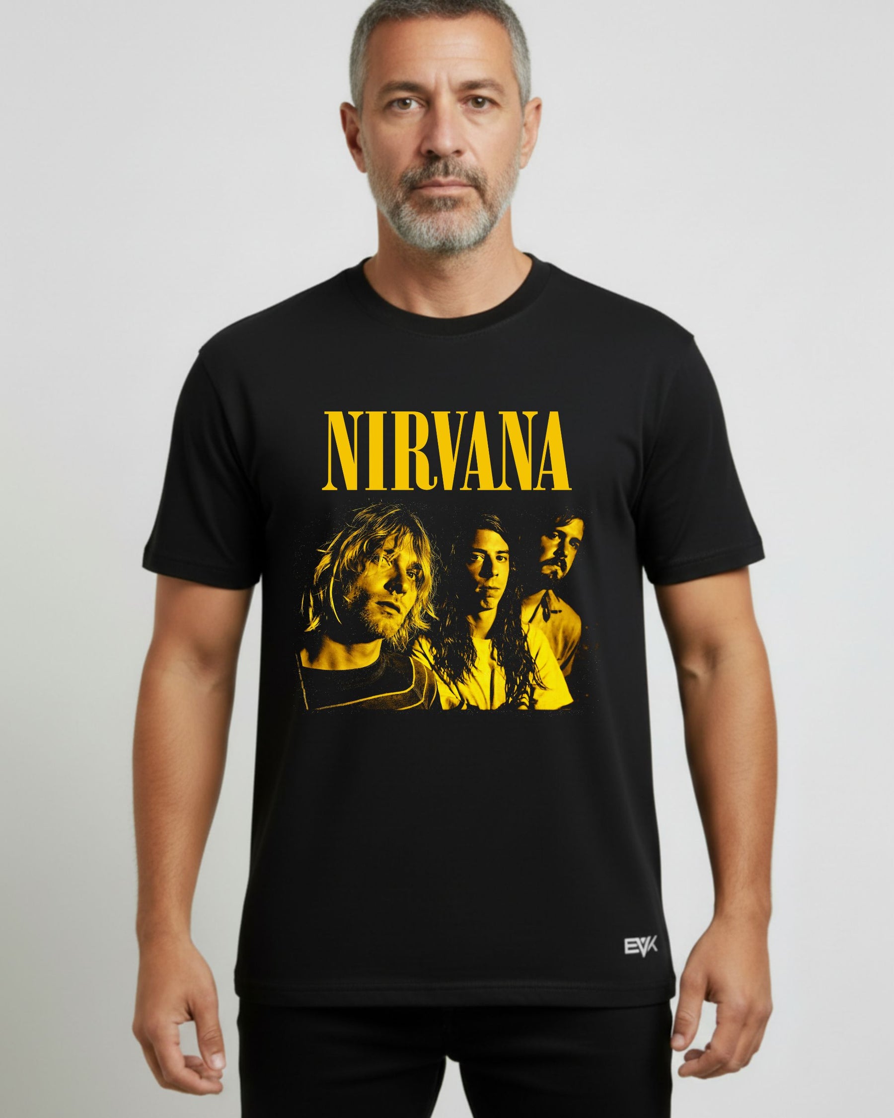 Camiseta Nirvana – Formação Kurt · Dave · Krist