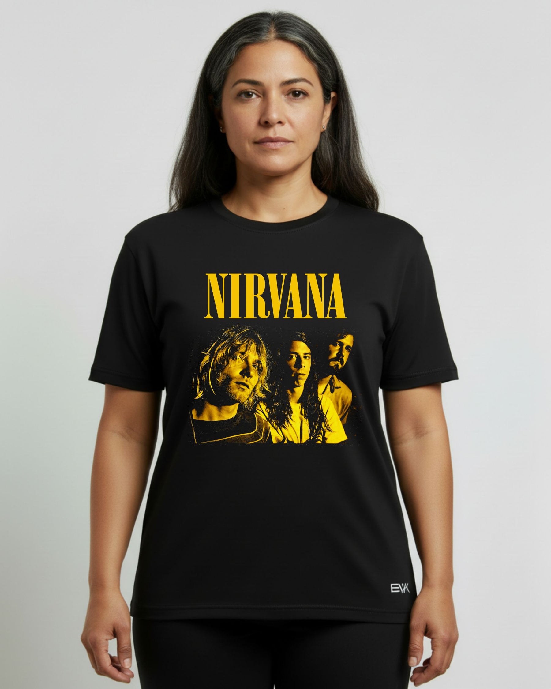 Camiseta Nirvana – Formação Kurt · Dave · Krist