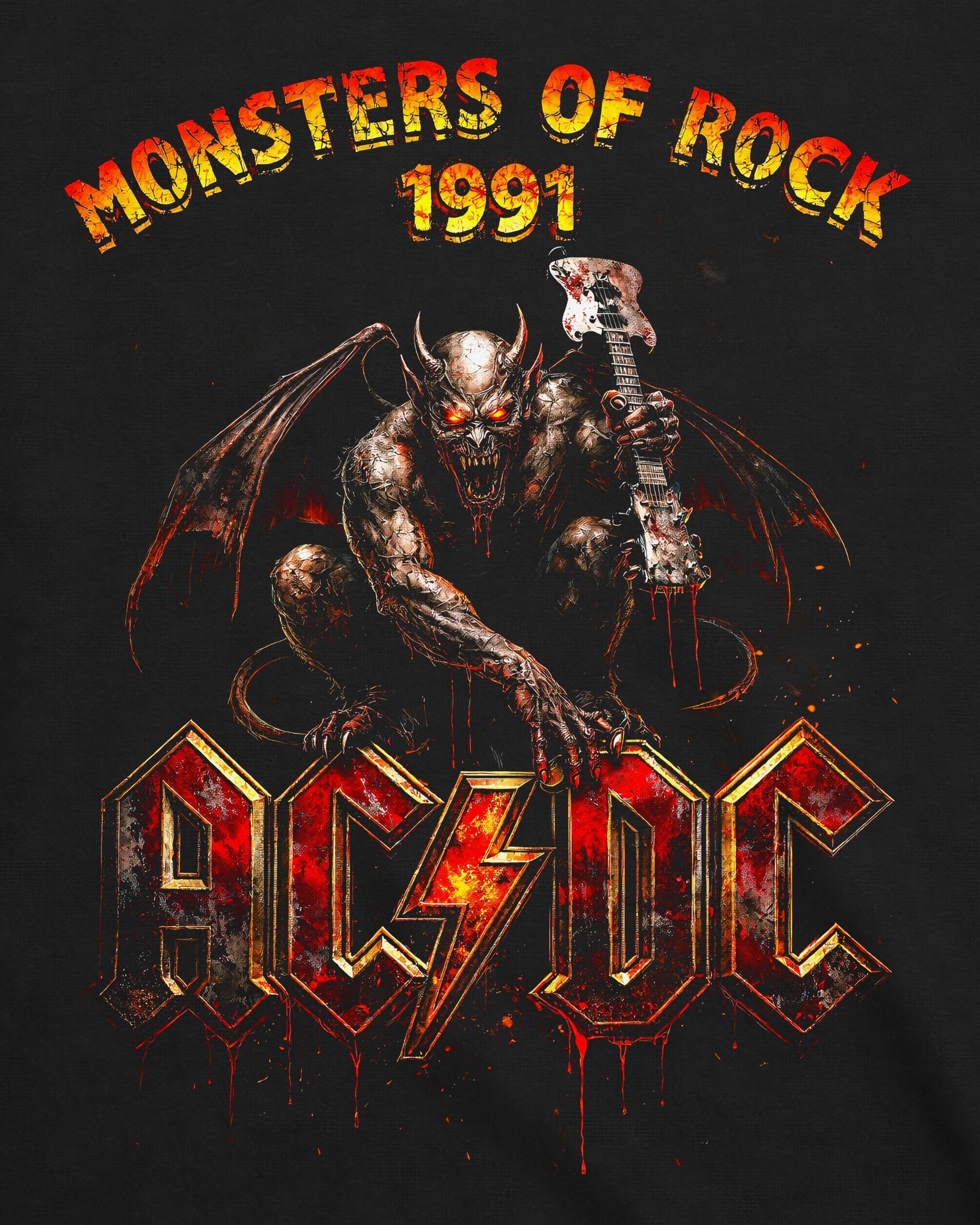Camiseta AC/DC – Monsters of Rock 1991