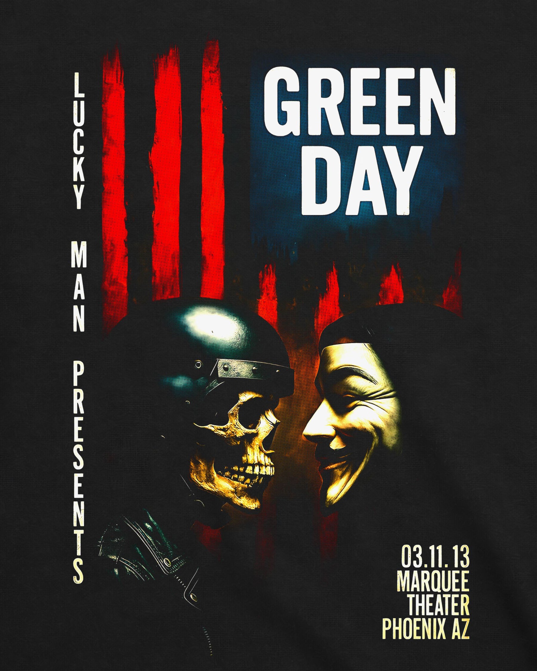 Camiseta Green Day – Marquee Theatre Phoenix Poster