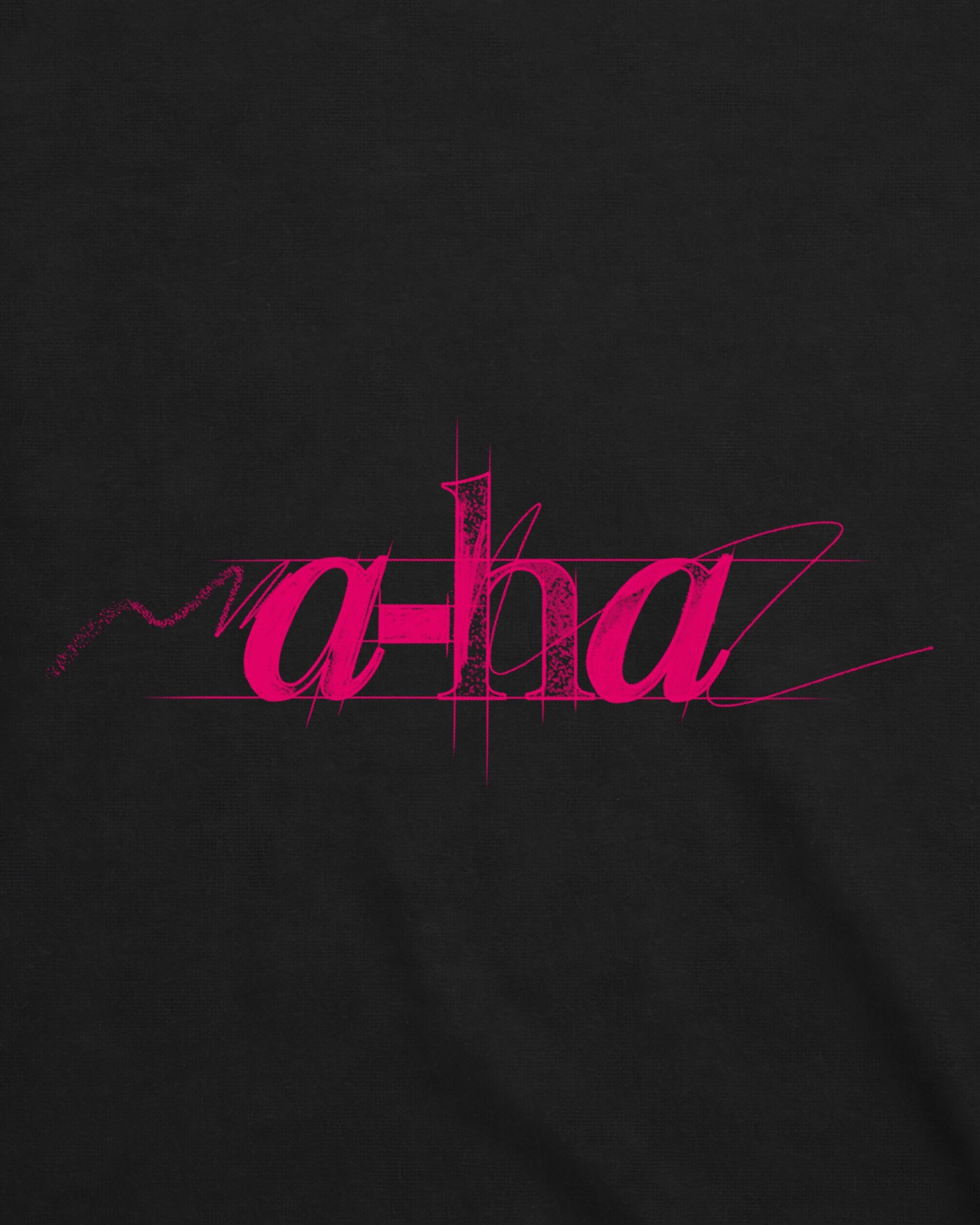 Camiseta A-ha – Minimal Pink Logo