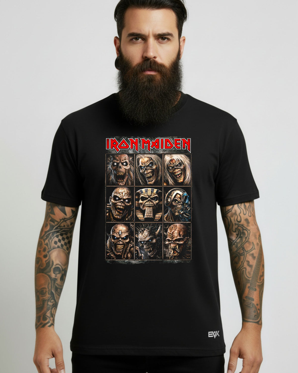Camiseta Iron Maiden – Mosaico de Eddies