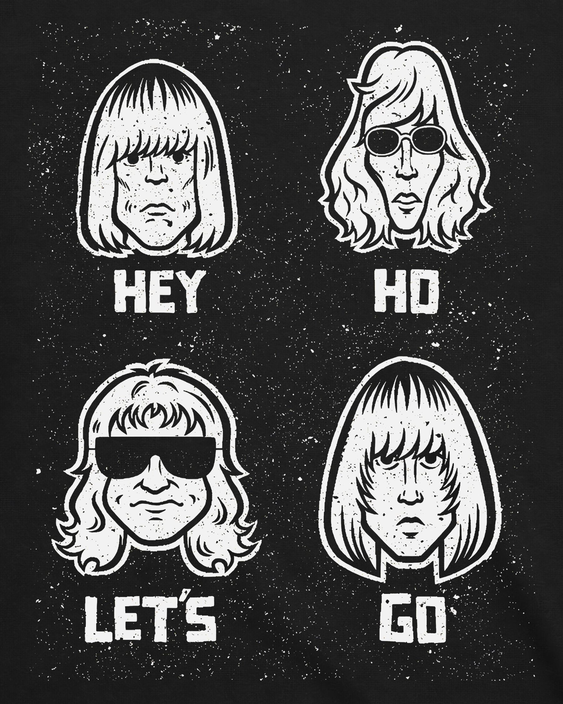 Camiseta Ramones – Hey Ho Let’s Go Cartoon Faces