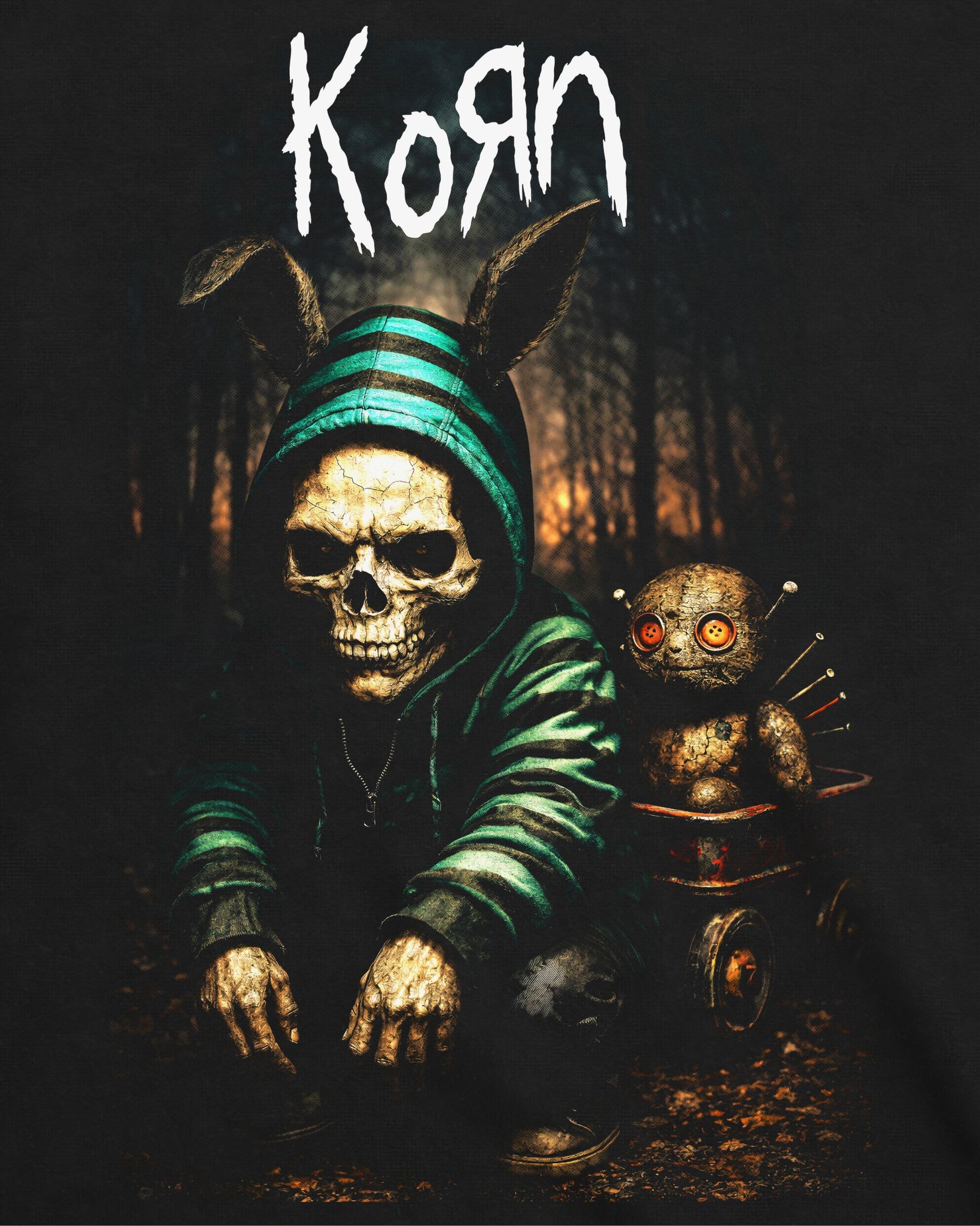 Camiseta Korn – Issues Skull Voodoo