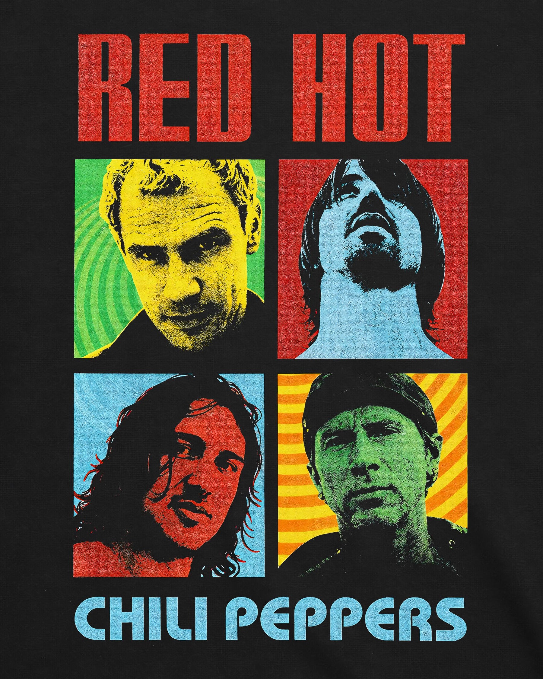 Camiseta Red Hot Chili Peppers – Mosaico Retrô