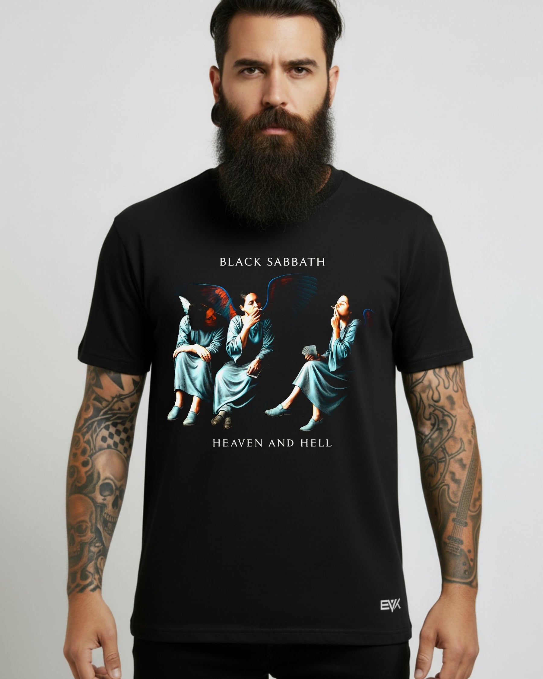 Camiseta Black Sabbath – Heaven and Hell – Smoking Angels