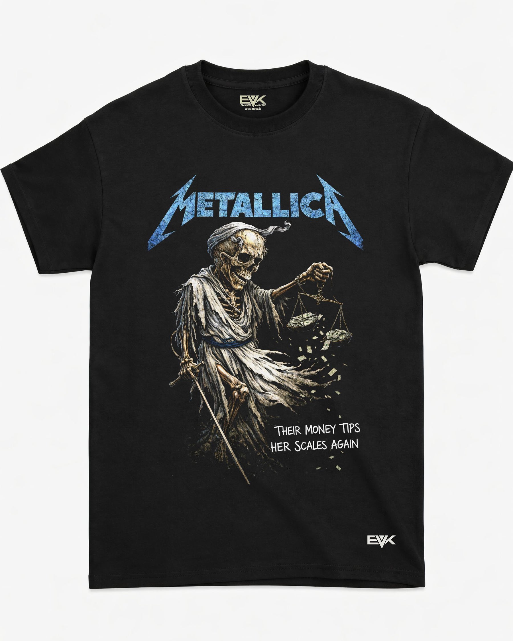 Camiseta Metallica – Their Money Tips Her Scales Again