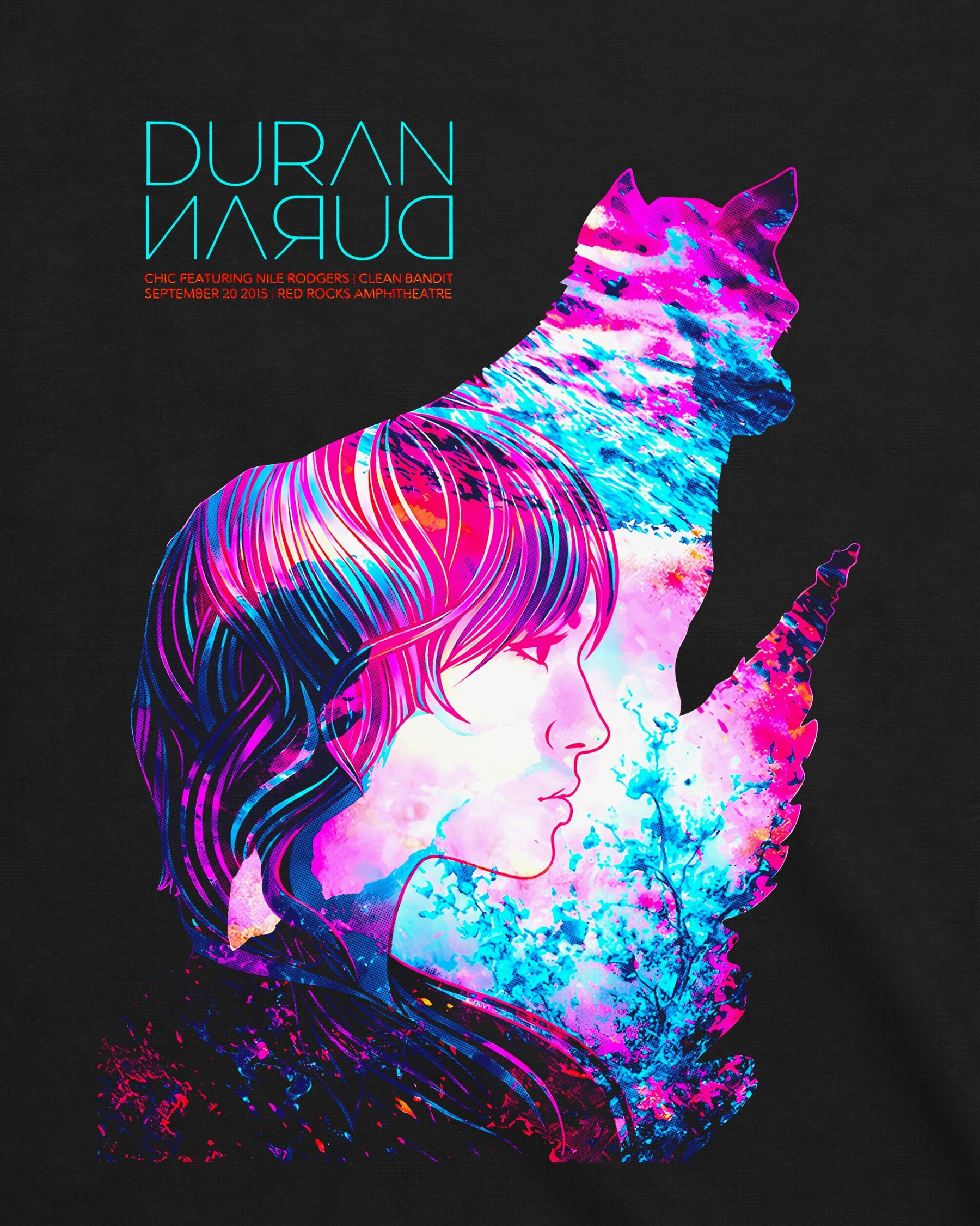 Camiseta Duran Duran – Red Rocks Poster 2015
