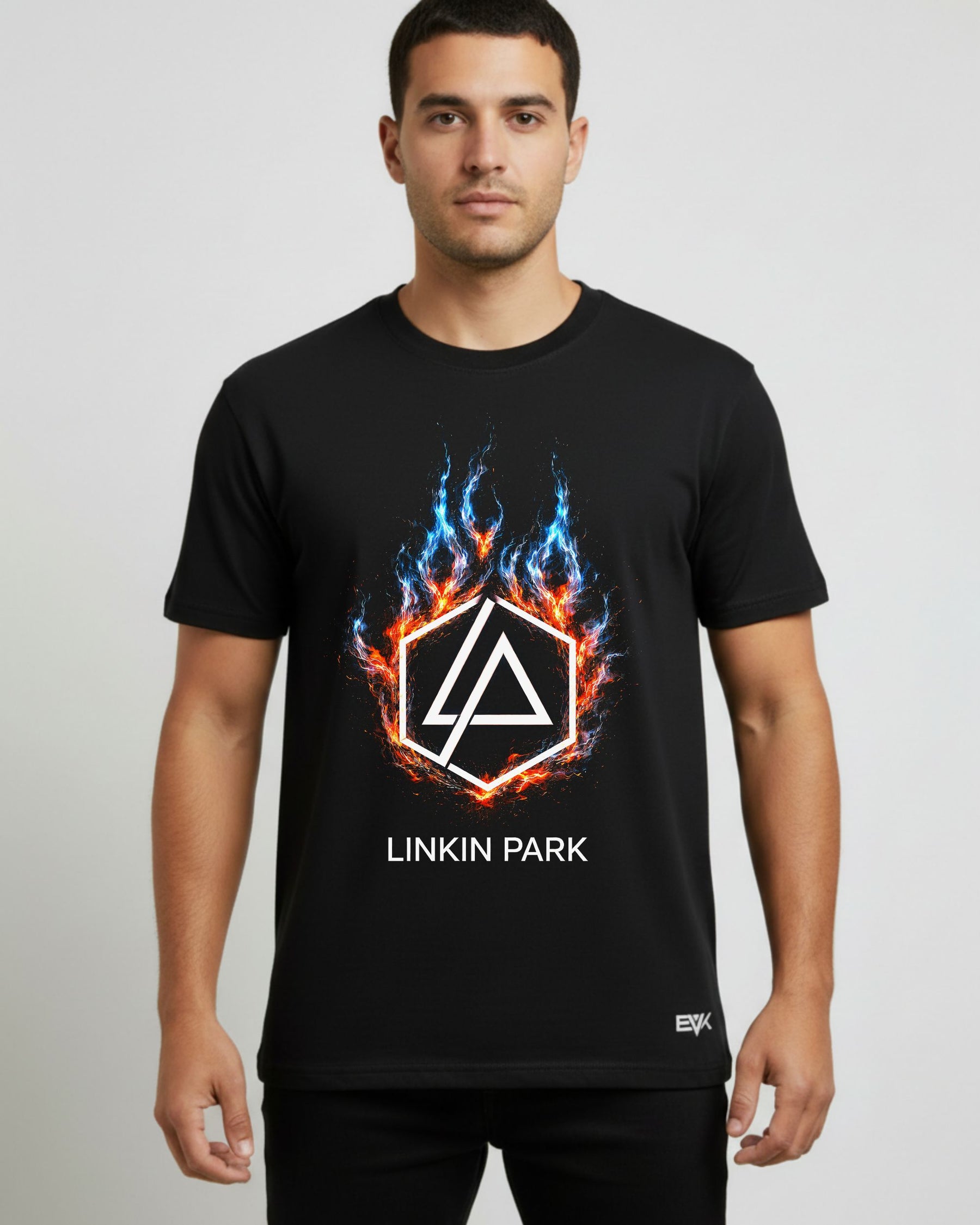Camiseta Linkin Park – Logo Hexagon Fire