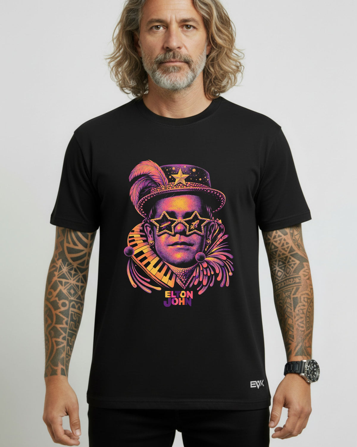 Camiseta Elton John – Star Glasses