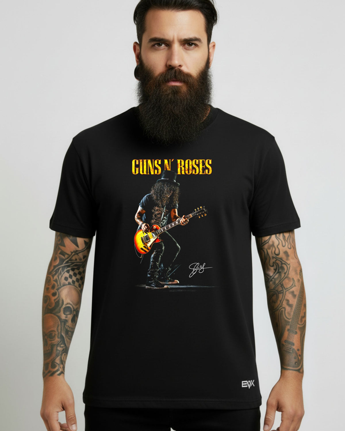 Camiseta Guns N’ Roses – Slash Palco Assinatura