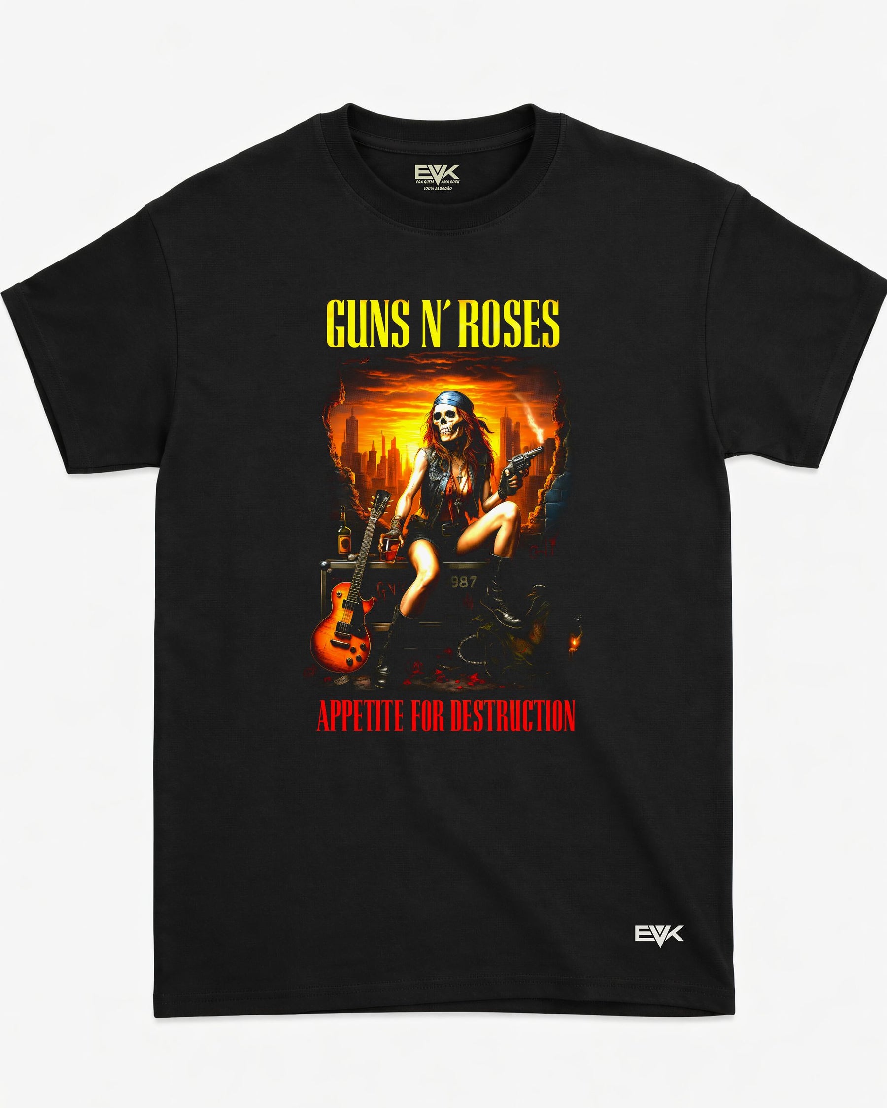 Camiseta Guns N’ Roses – Appetite for Destruction Sexy Skull