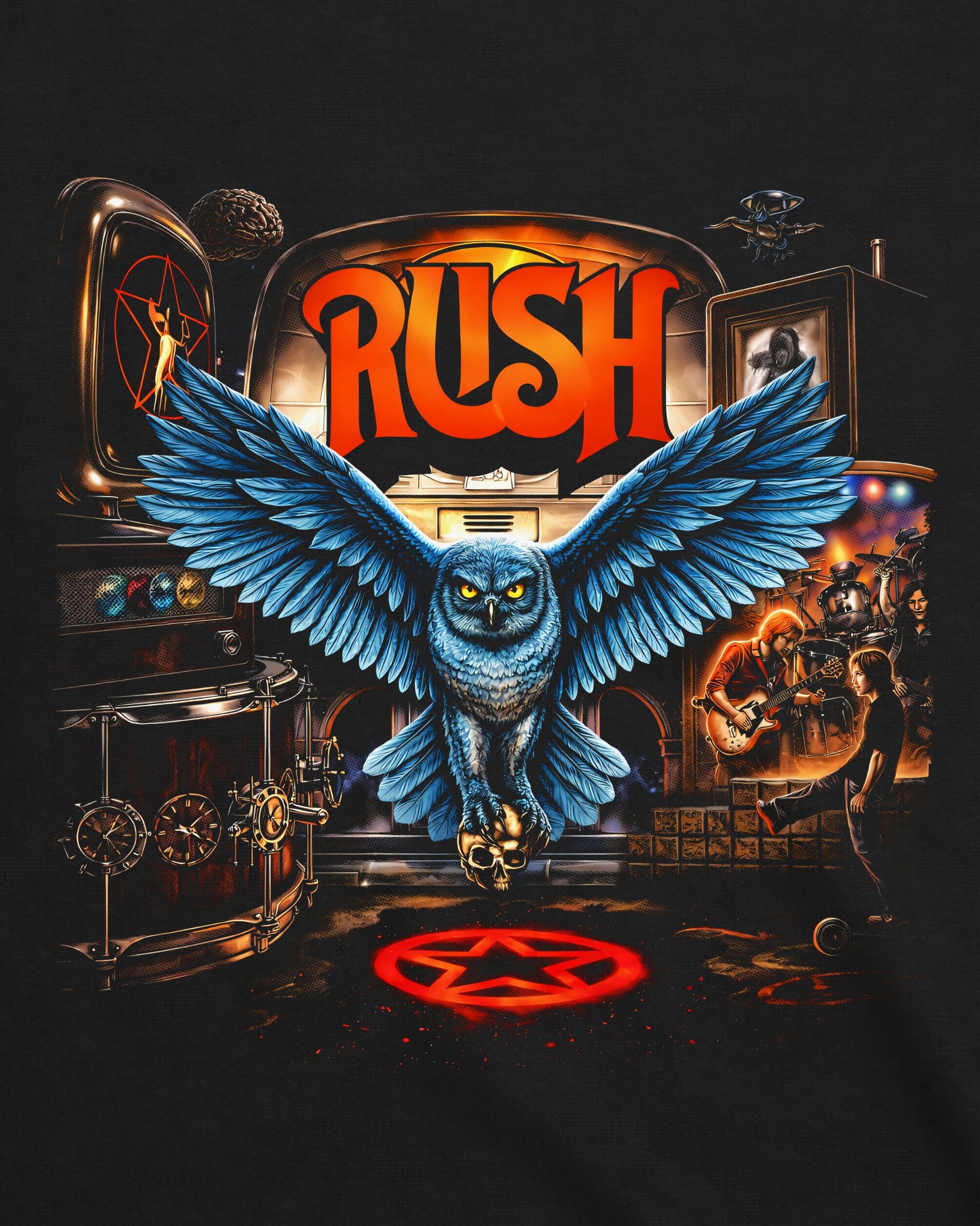 Camiseta Rush – Pinball Art