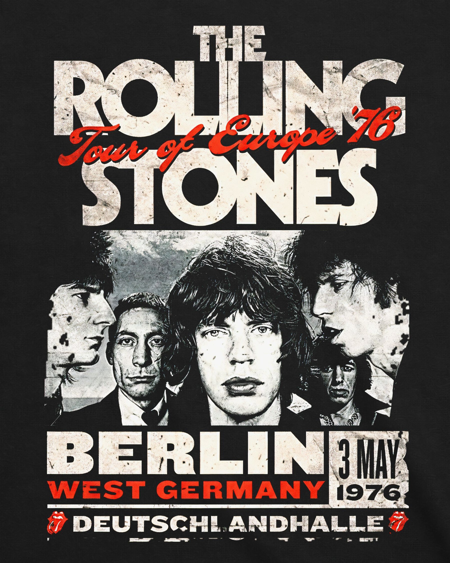 Camiseta Rolling Stones – Europe ’76 Tour Berlin