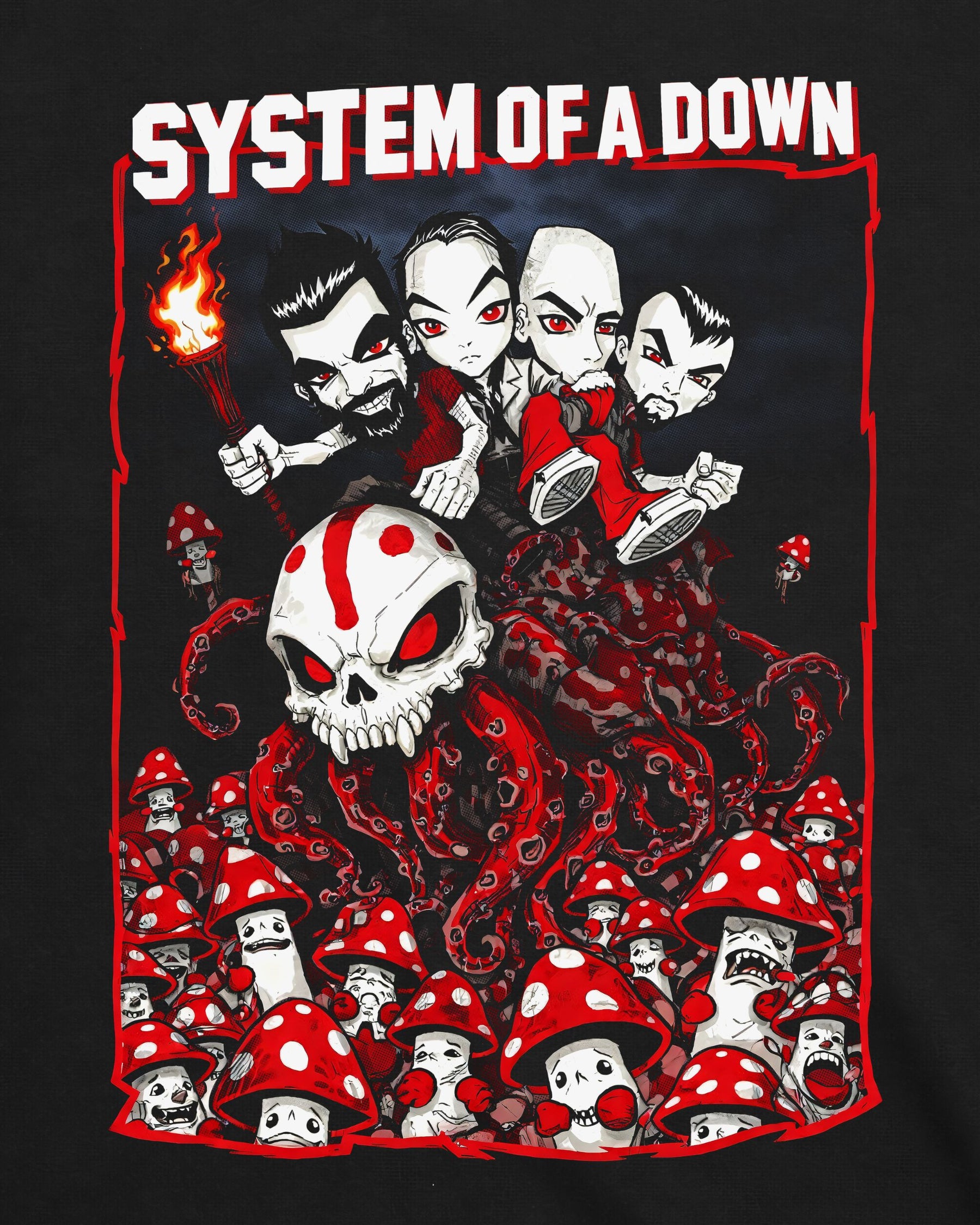 Camiseta System of a Down – Mushroom People