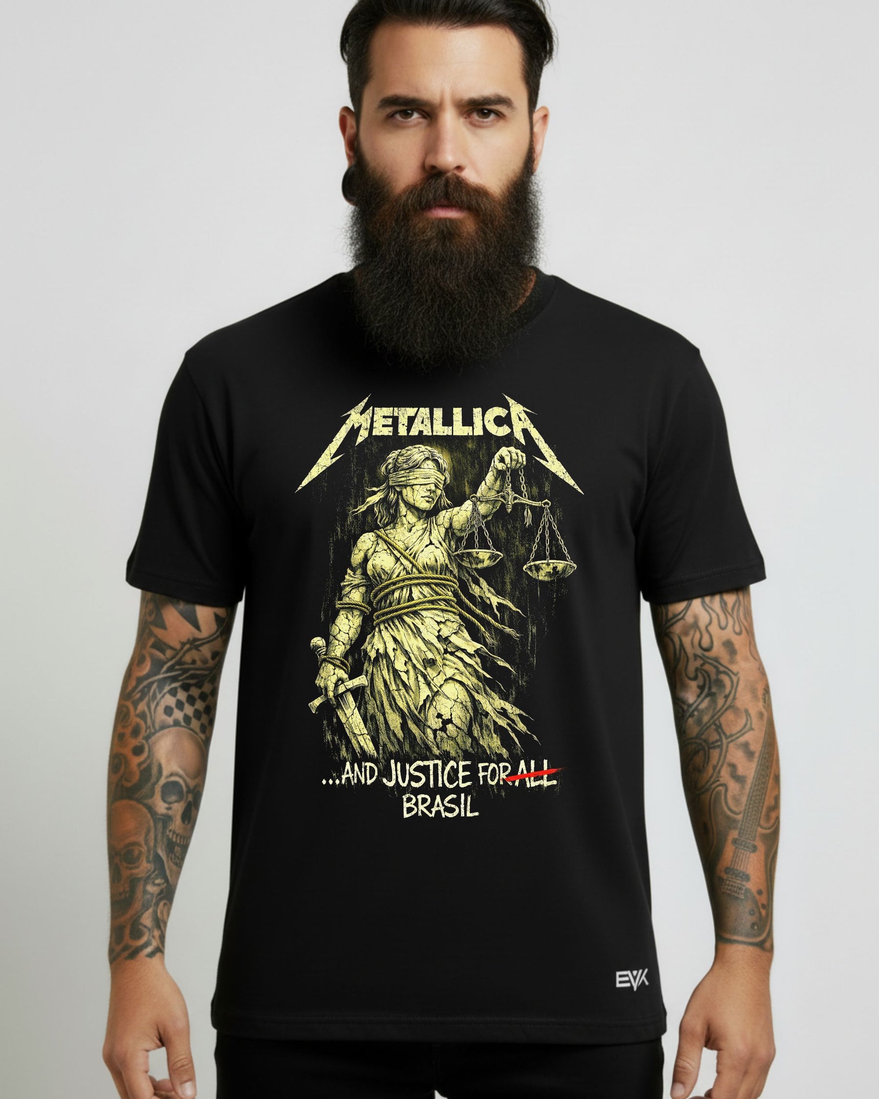 Camiseta Metallica – …And Justice for All – Brasil