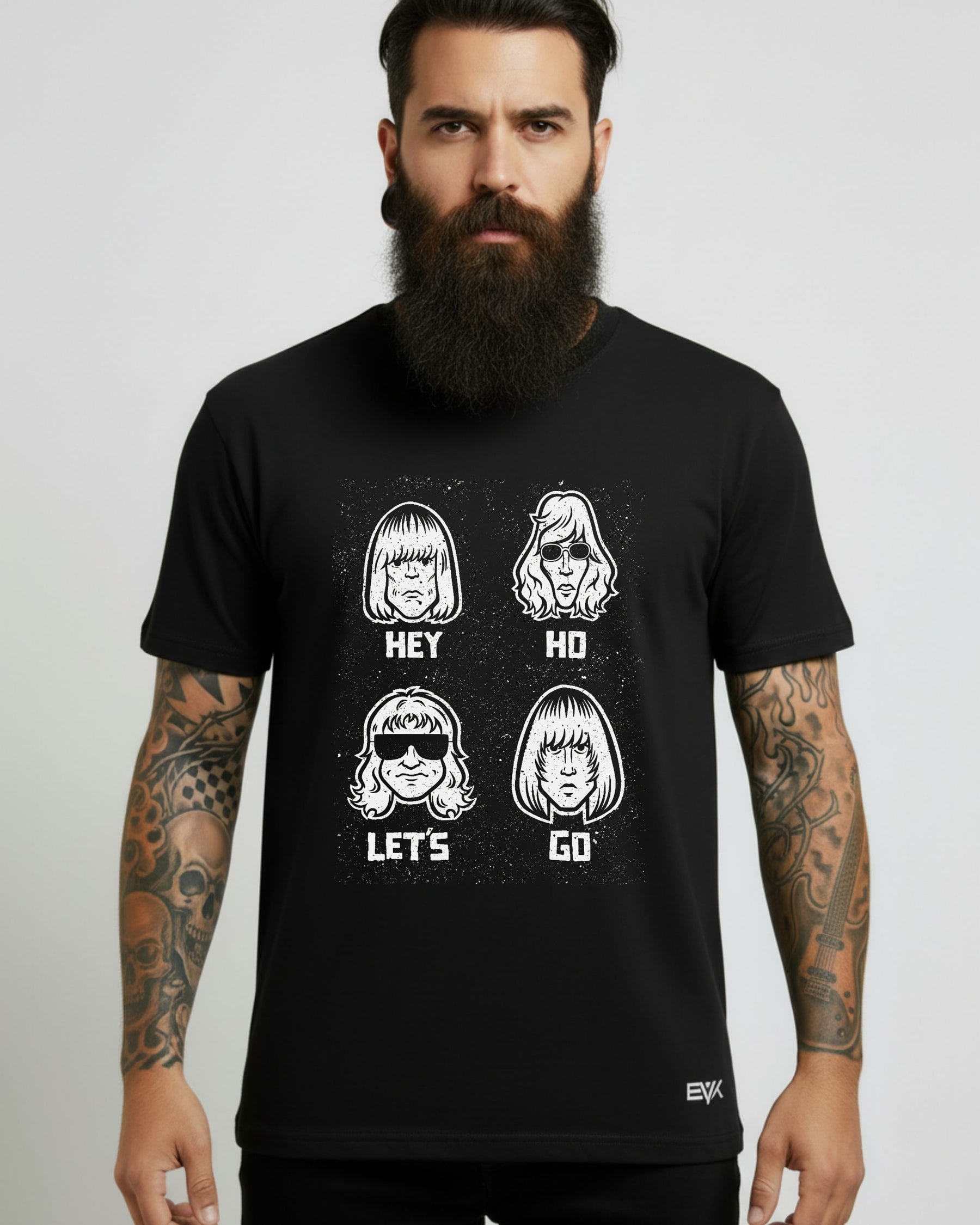 Camiseta Ramones – Hey Ho Let’s Go Cartoon Faces