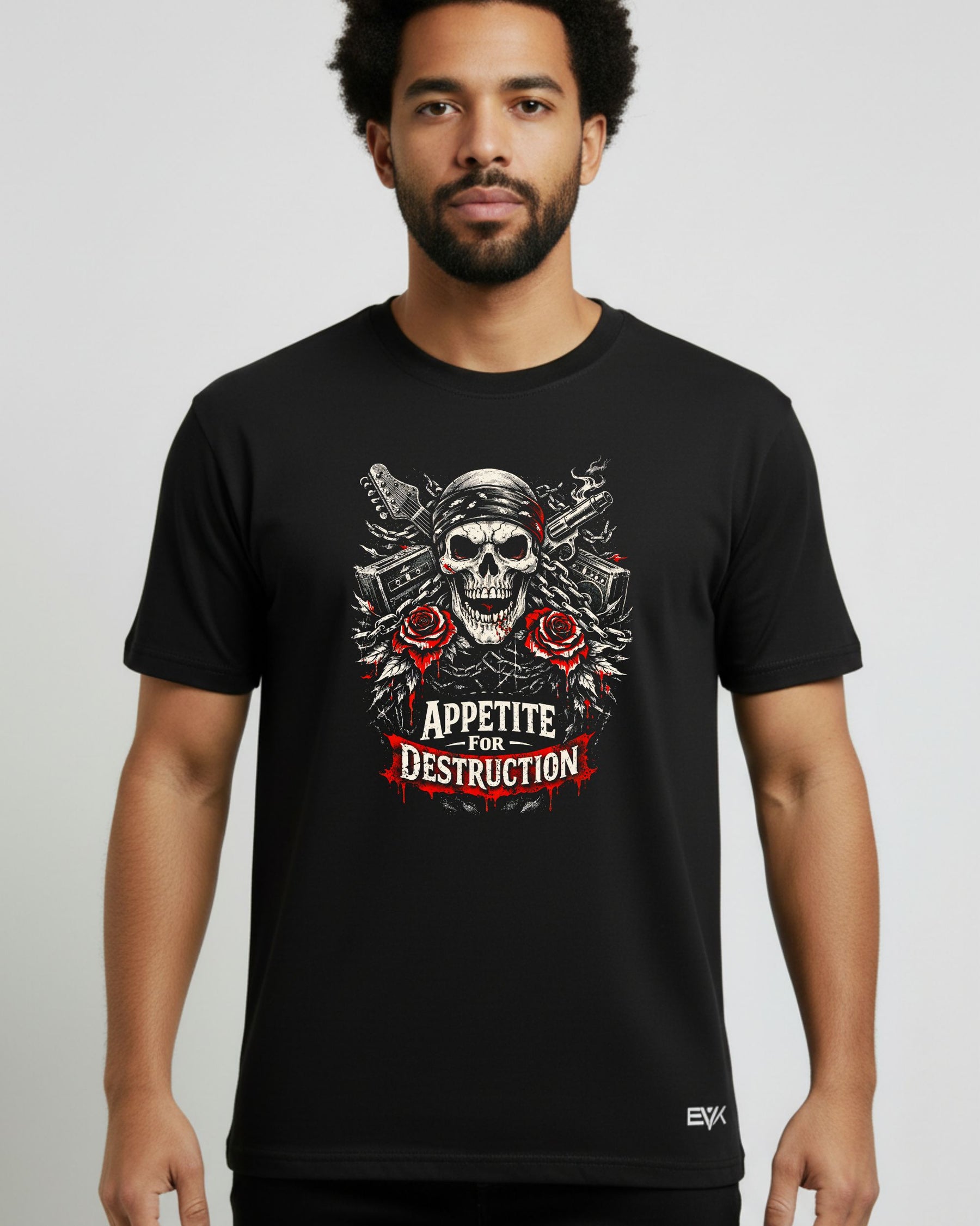 Camiseta Guns N’ Roses – Appetite for Destruction Pistols and Chains