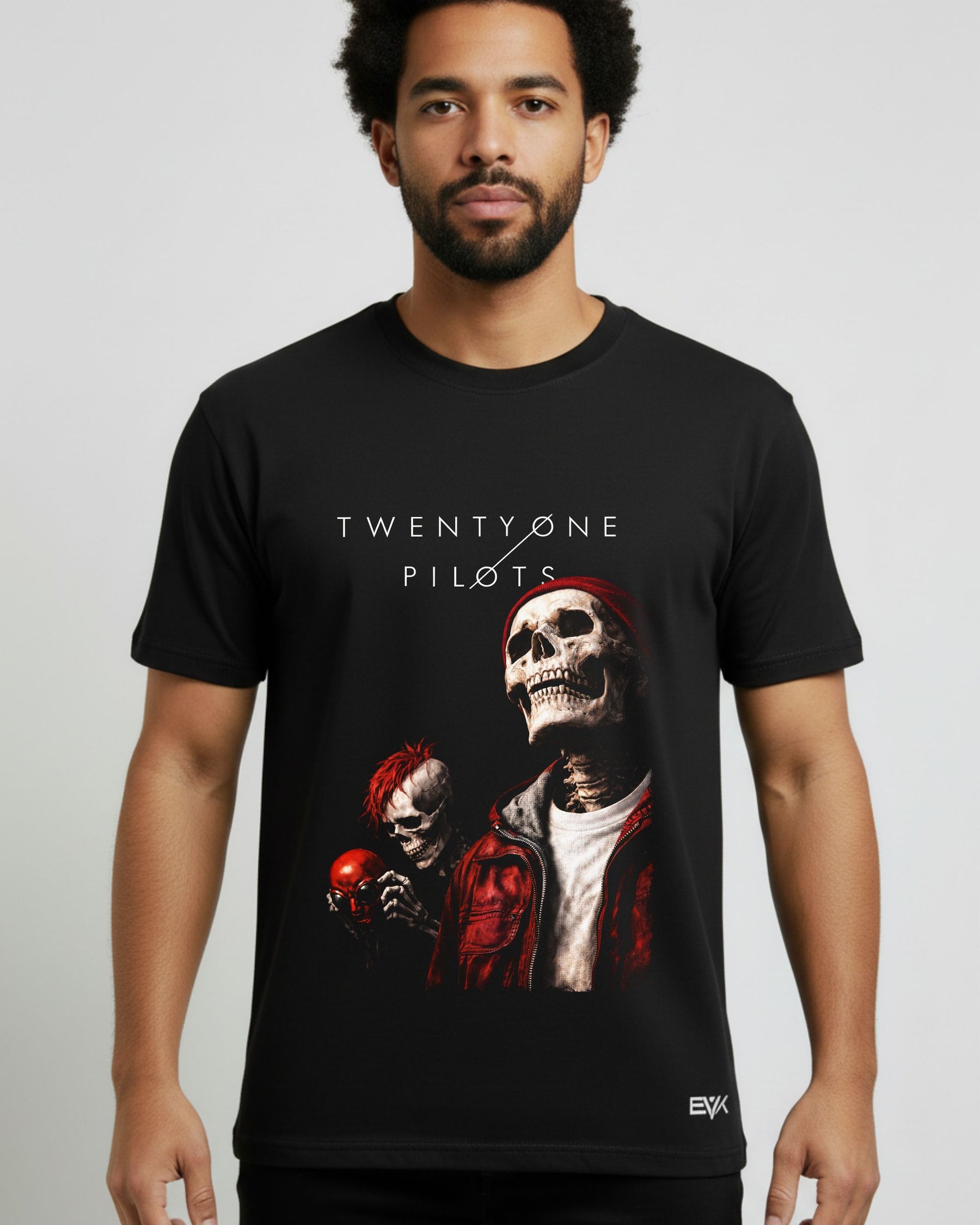 Camiseta Twenty One Pilots – Skull Art