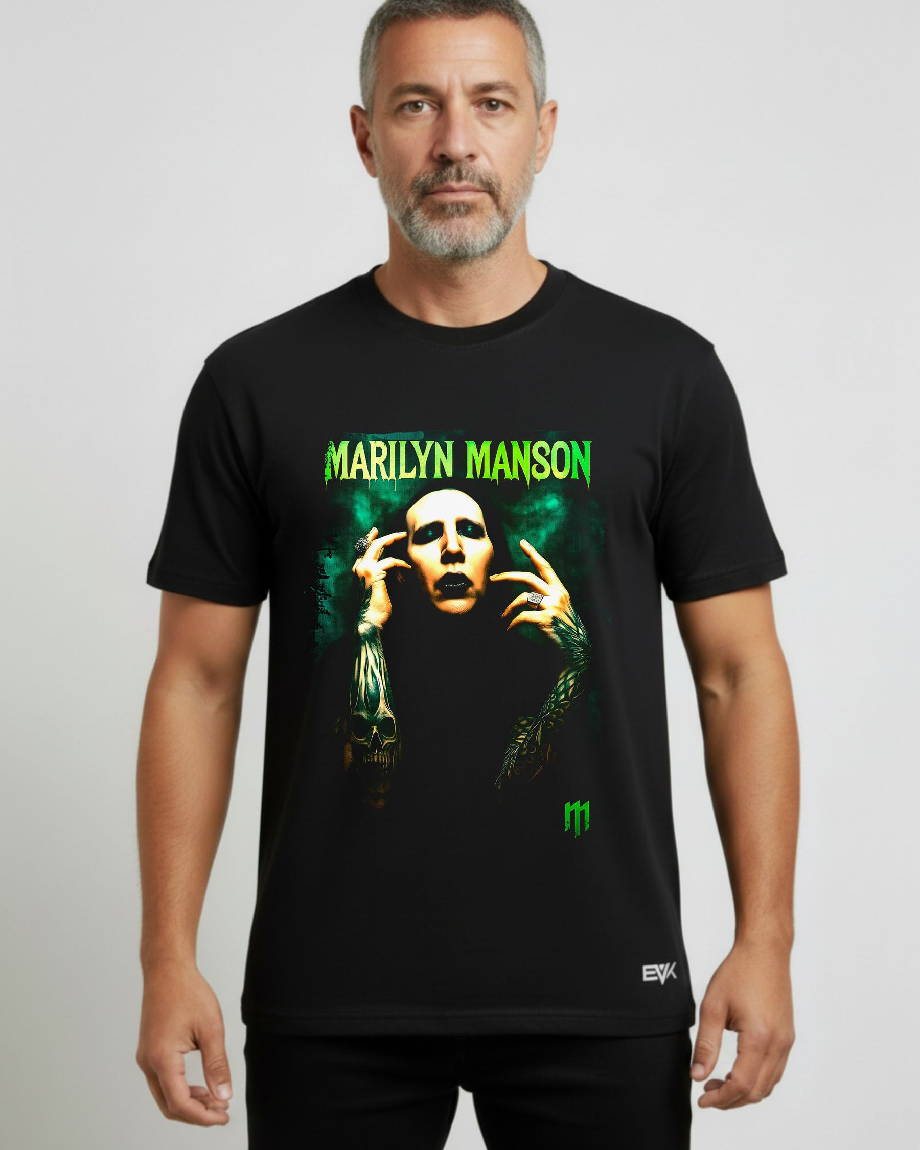 Camiseta Marilyn Manson – Goth Metal Face