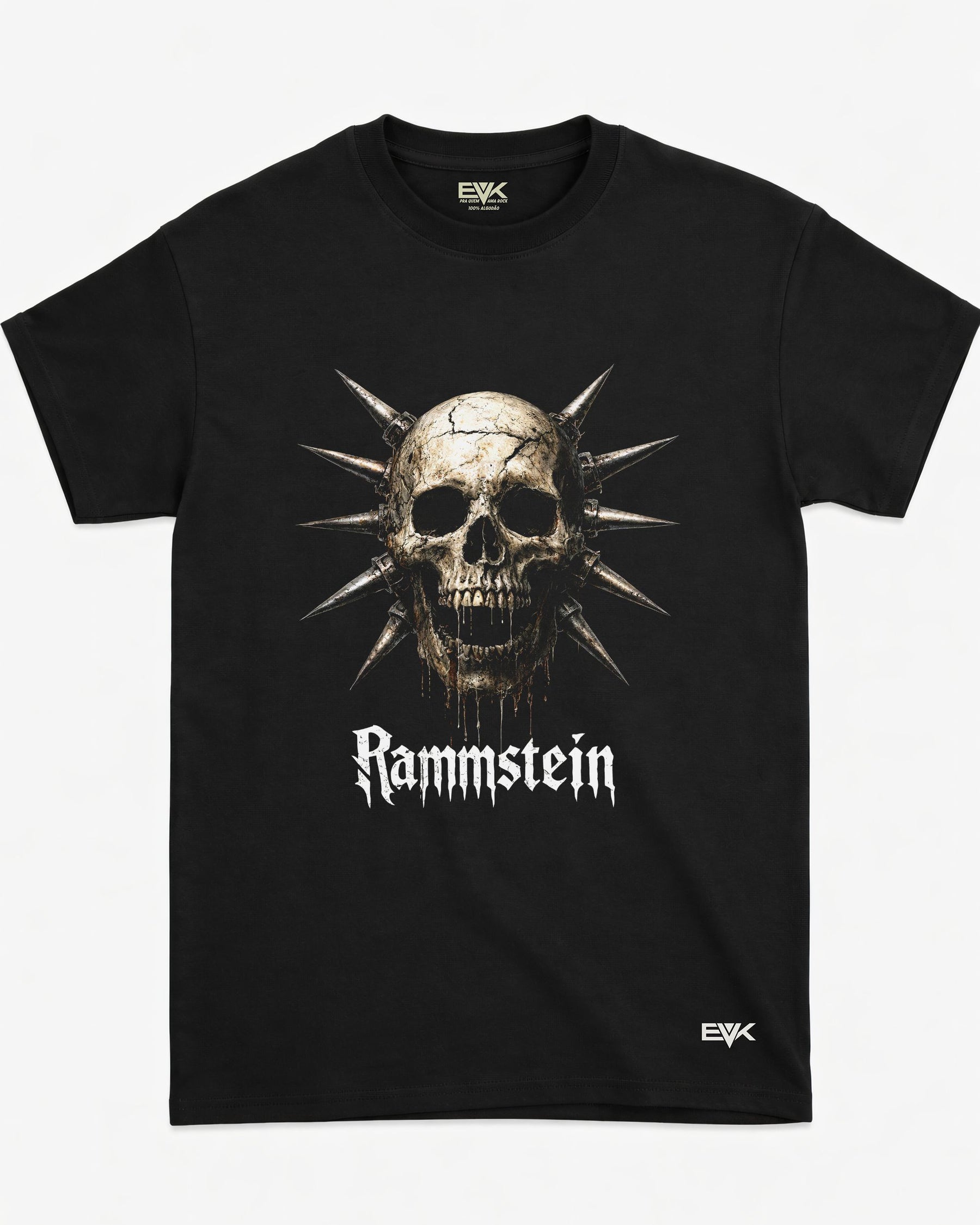 Camiseta Rammstein – Spiked Skull Logo