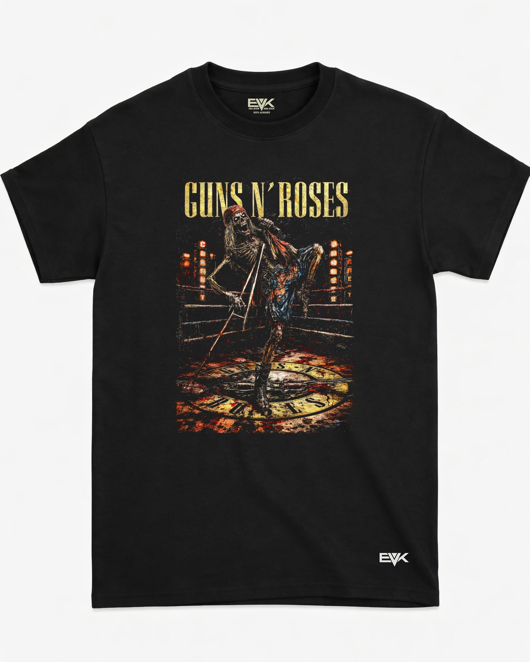 Camiseta Guns N’ Roses – Fight Skull