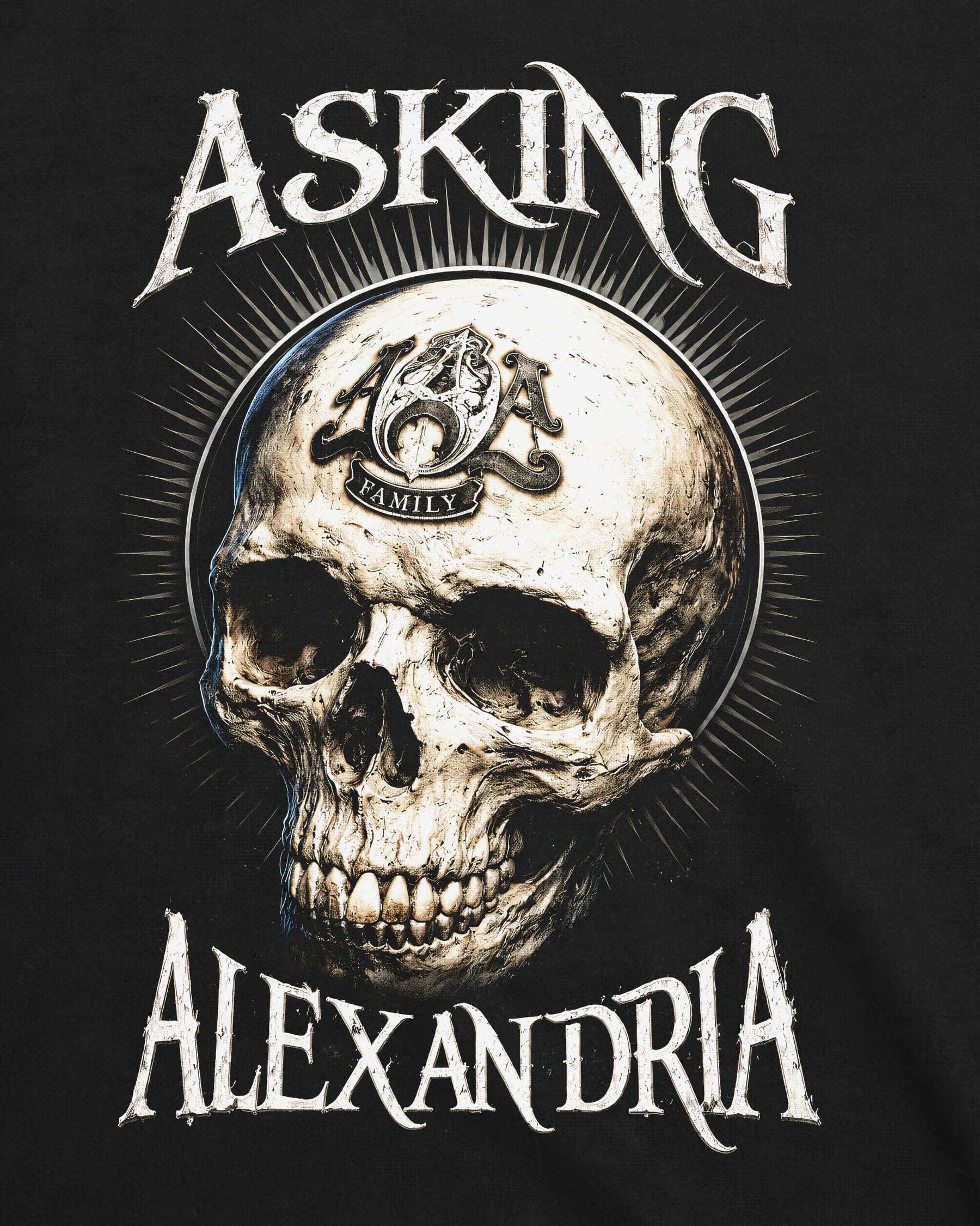 Camiseta Asking Alexandria – Skull Stack