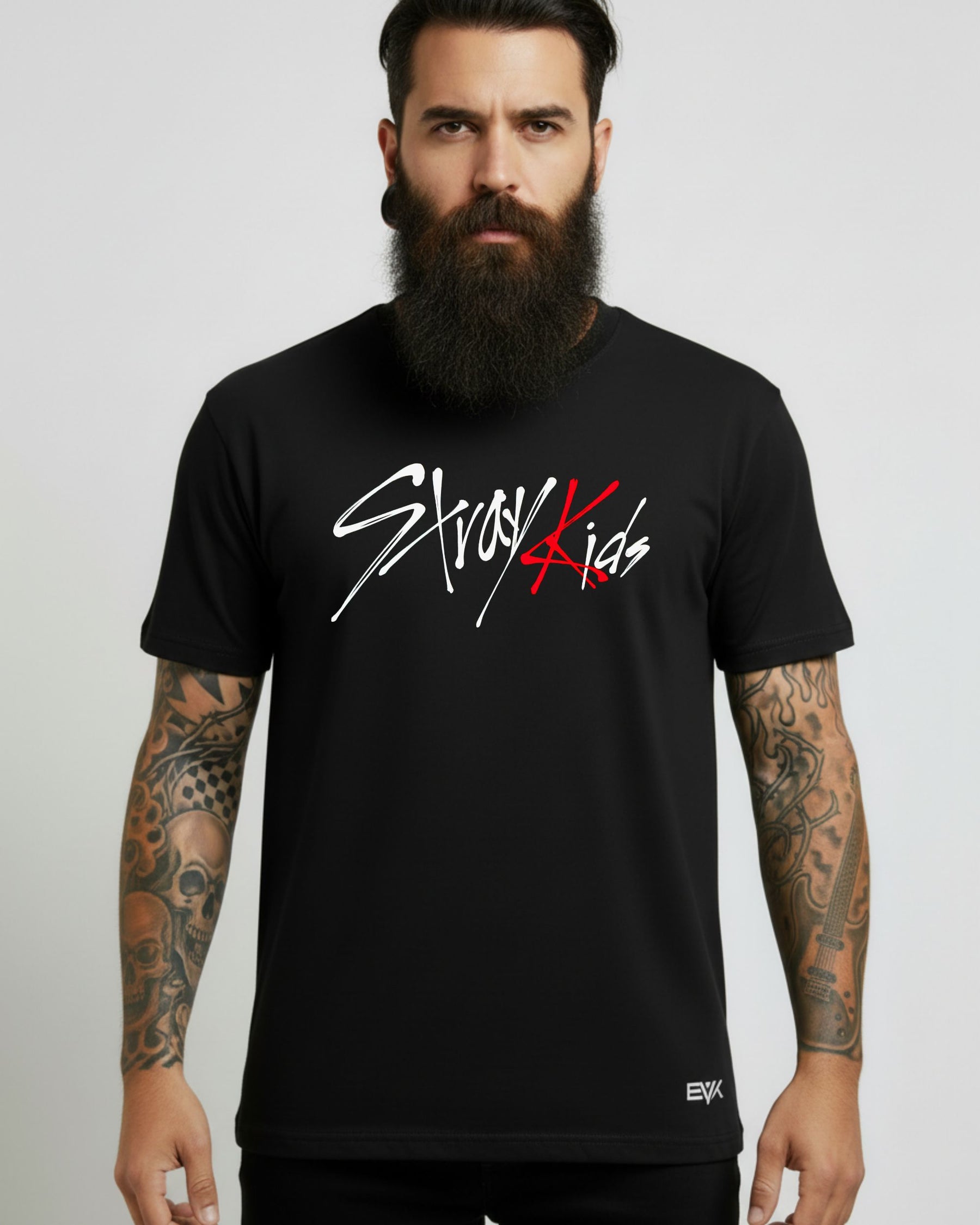 Camiseta Stray Kids – Hand-Drawn Logo